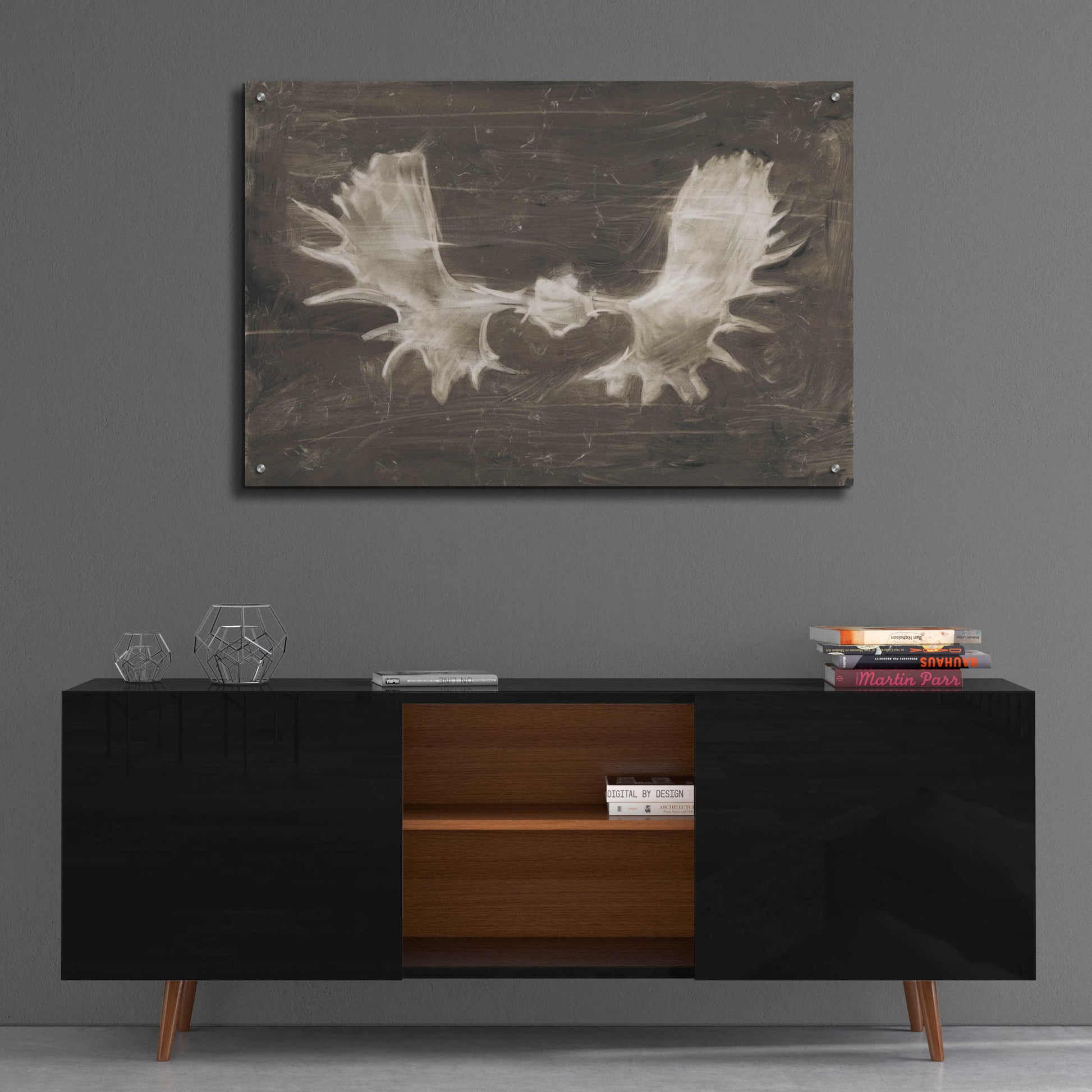 Epic Art 'Rustic Moose Mount II' by Ethan Harper, Acrylic Glass Wall Art,36x24