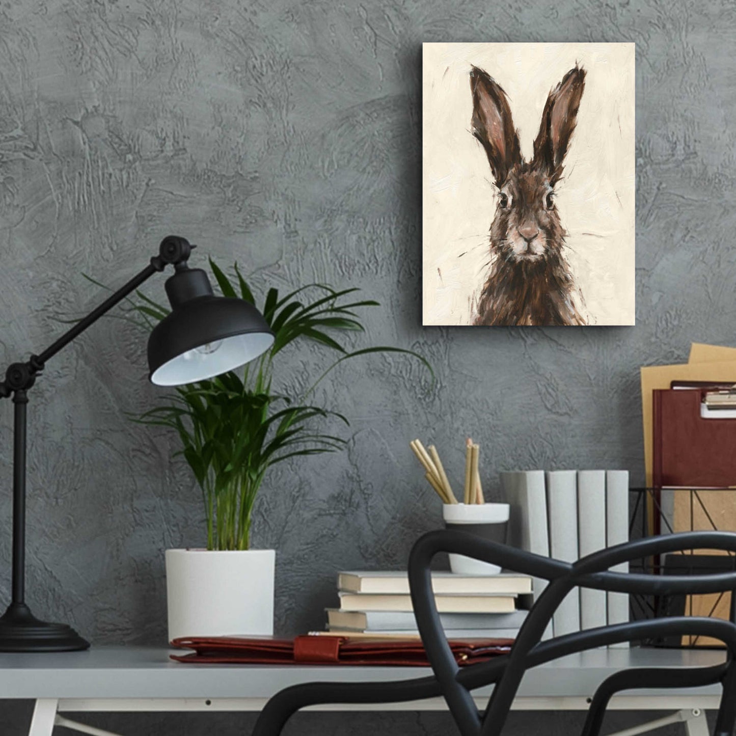 Epic Art 'European Hare I' by Ethan Harper, Acrylic Glass Wall Art,12x16