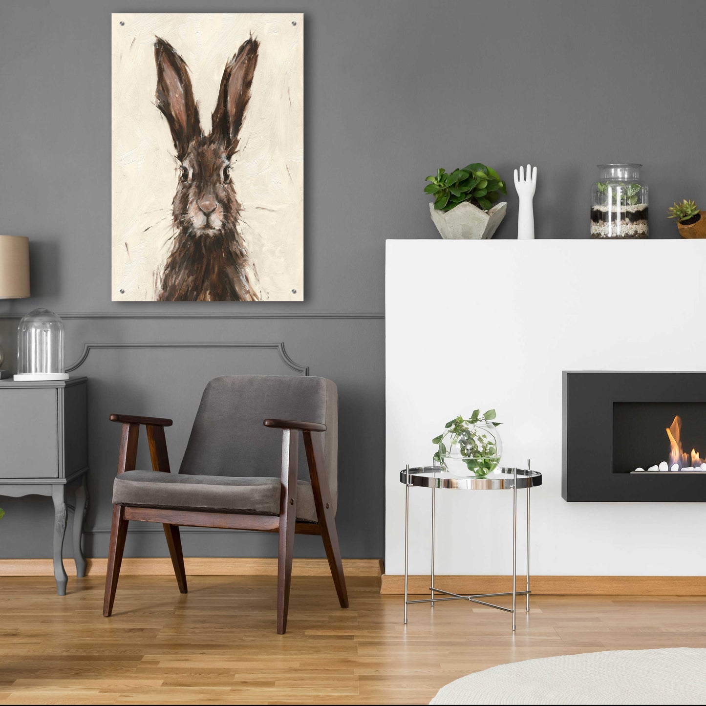 Epic Art 'European Hare I' by Ethan Harper, Acrylic Glass Wall Art,24x36