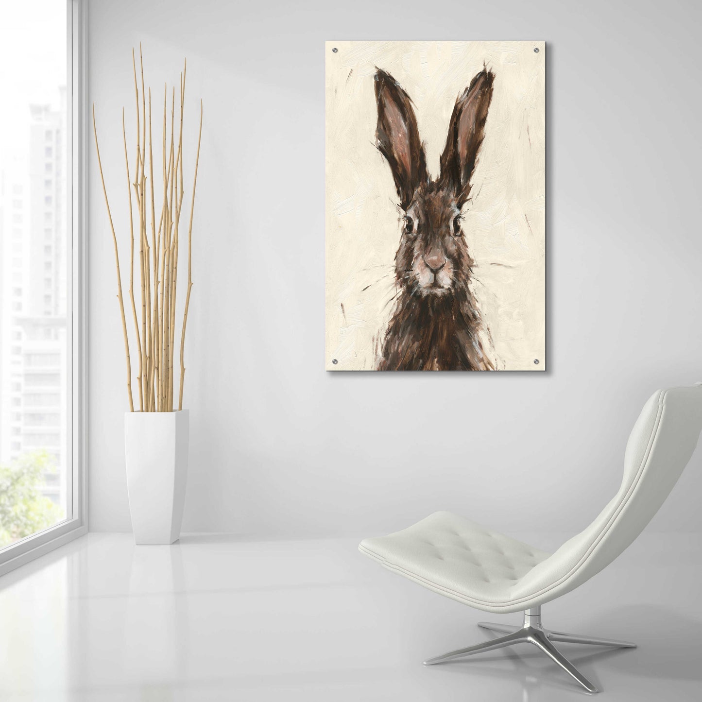 Epic Art 'European Hare I' by Ethan Harper, Acrylic Glass Wall Art,24x36