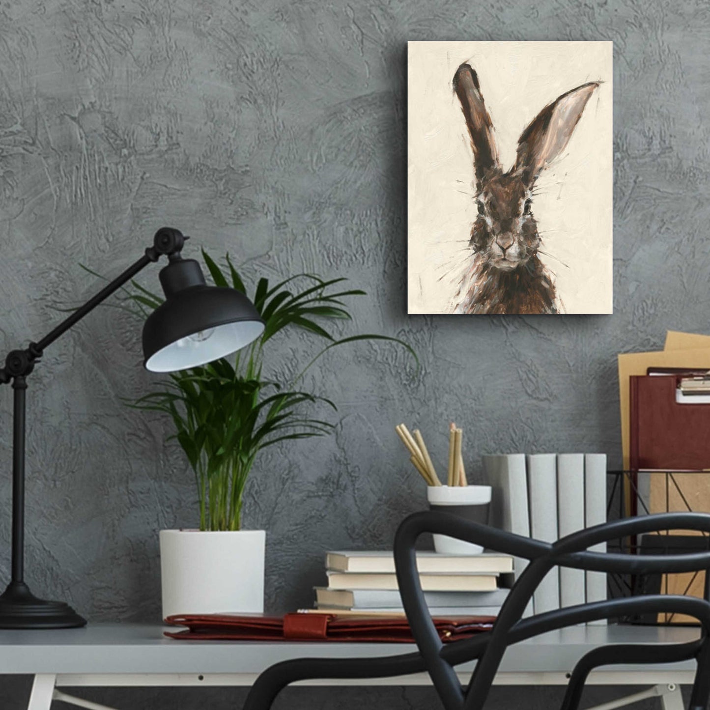 Epic Art 'European Hare II' by Ethan Harper, Acrylic Glass Wall Art,12x16