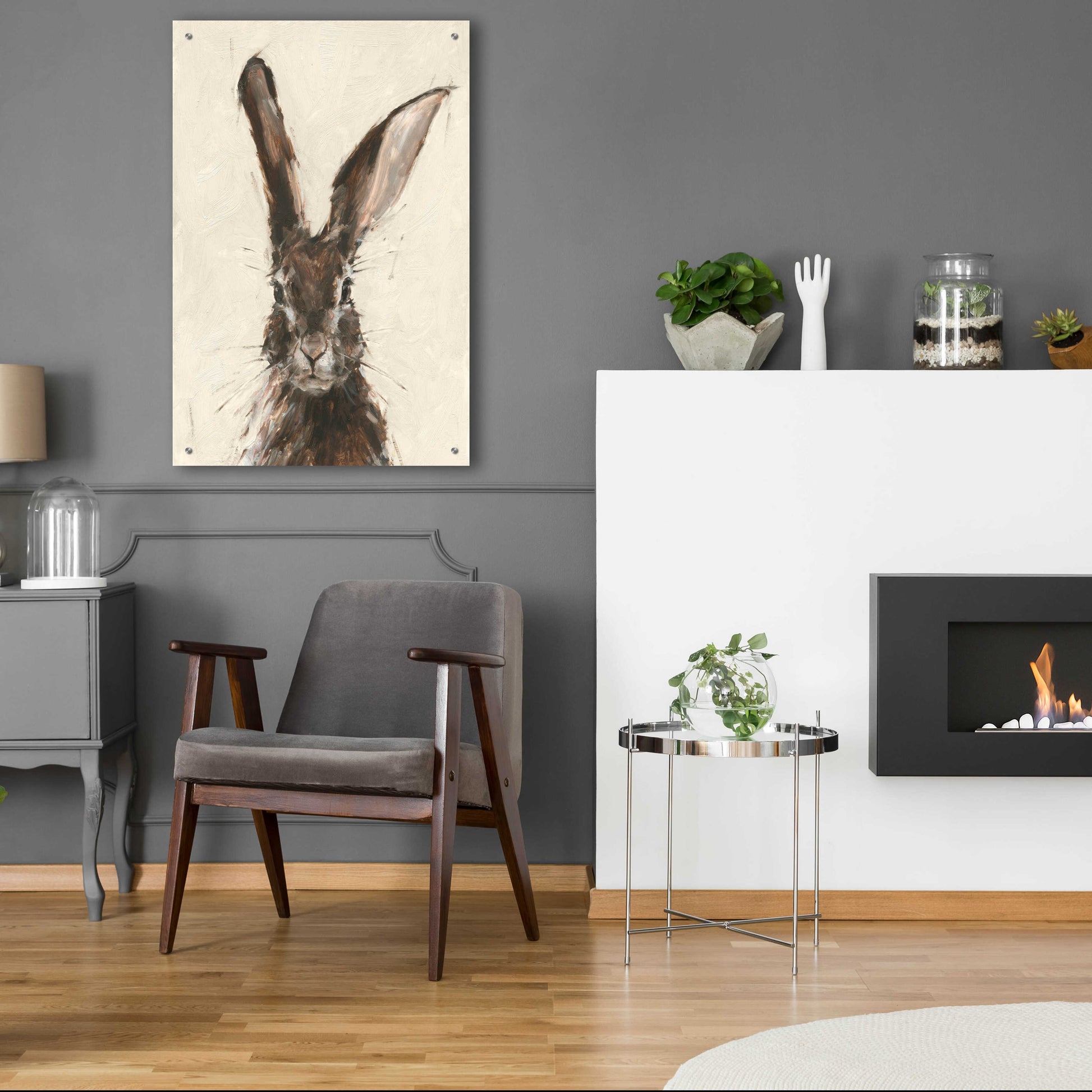 Epic Art 'European Hare II' by Ethan Harper, Acrylic Glass Wall Art,24x36