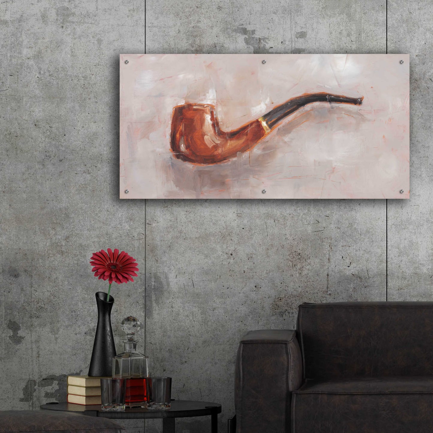 Epic Art 'This is a Pipe II' by Ethan Harper, Acrylic Glass Wall Art,48x24