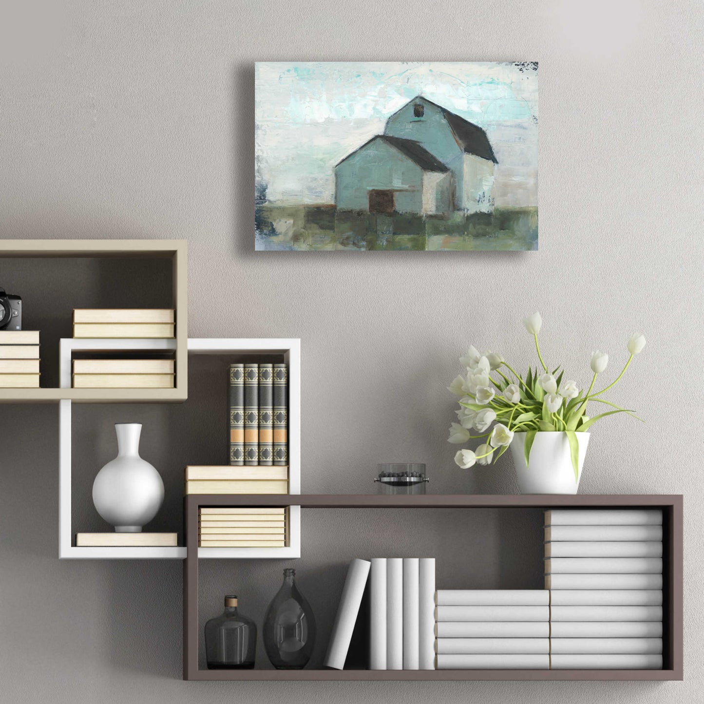 Epic Art 'Barn at Sunset I' by Ethan Harper, Acrylic Glass Wall Art,24x16