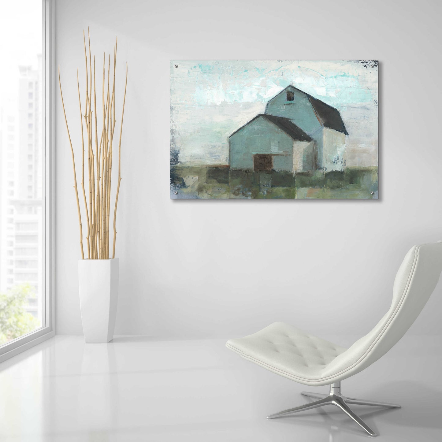 Epic Art 'Barn at Sunset I' by Ethan Harper, Acrylic Glass Wall Art,36x24