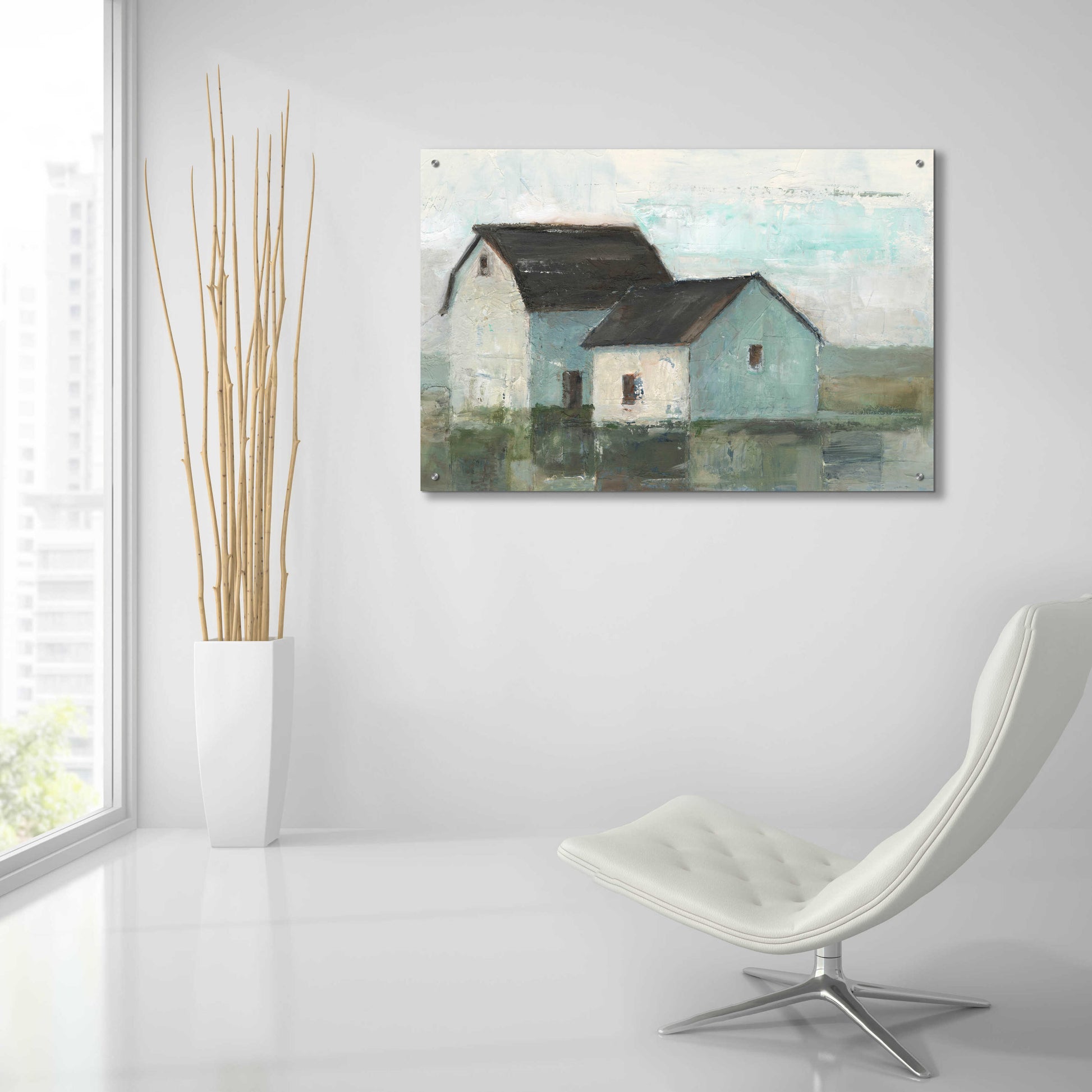 Epic Art 'Barn at Sunset II' by Ethan Harper, Acrylic Glass Wall Art,36x24