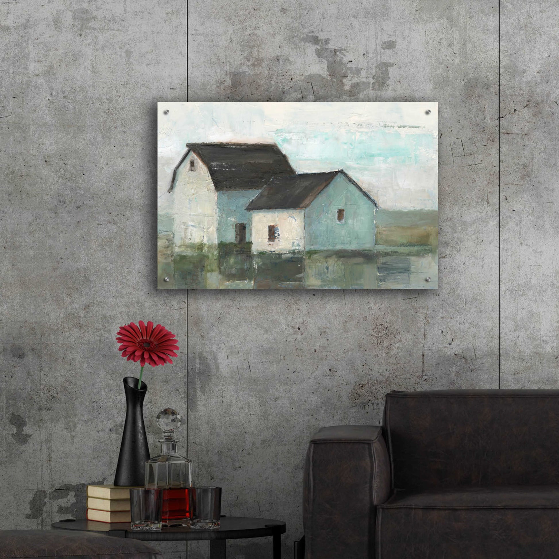 Epic Art 'Barn at Sunset II' by Ethan Harper, Acrylic Glass Wall Art,36x24