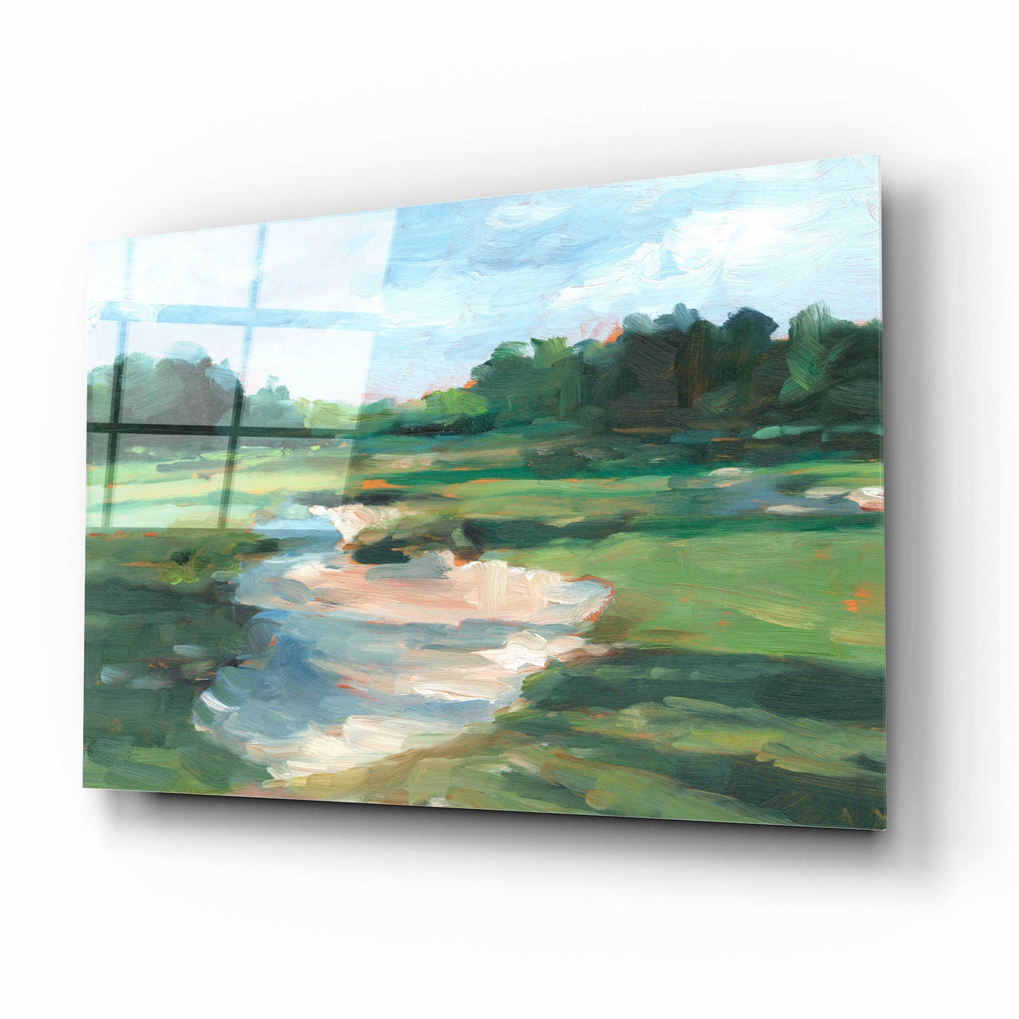 Epic Art 'Golf Course Study I' by Ethan Harper, Acrylic Glass Wall Art,16x12