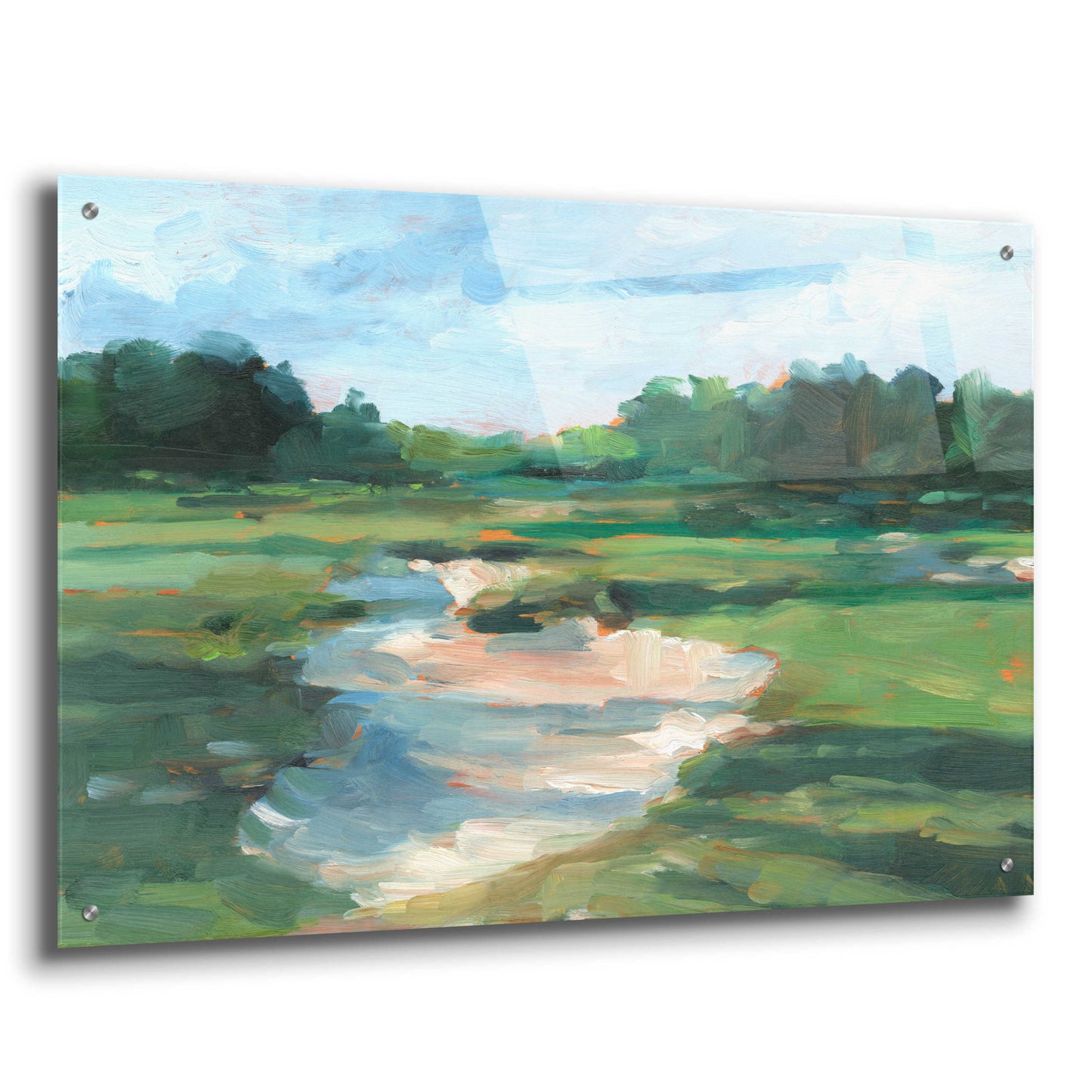 Epic Art 'Golf Course Study I' by Ethan Harper, Acrylic Glass Wall Art,36x24