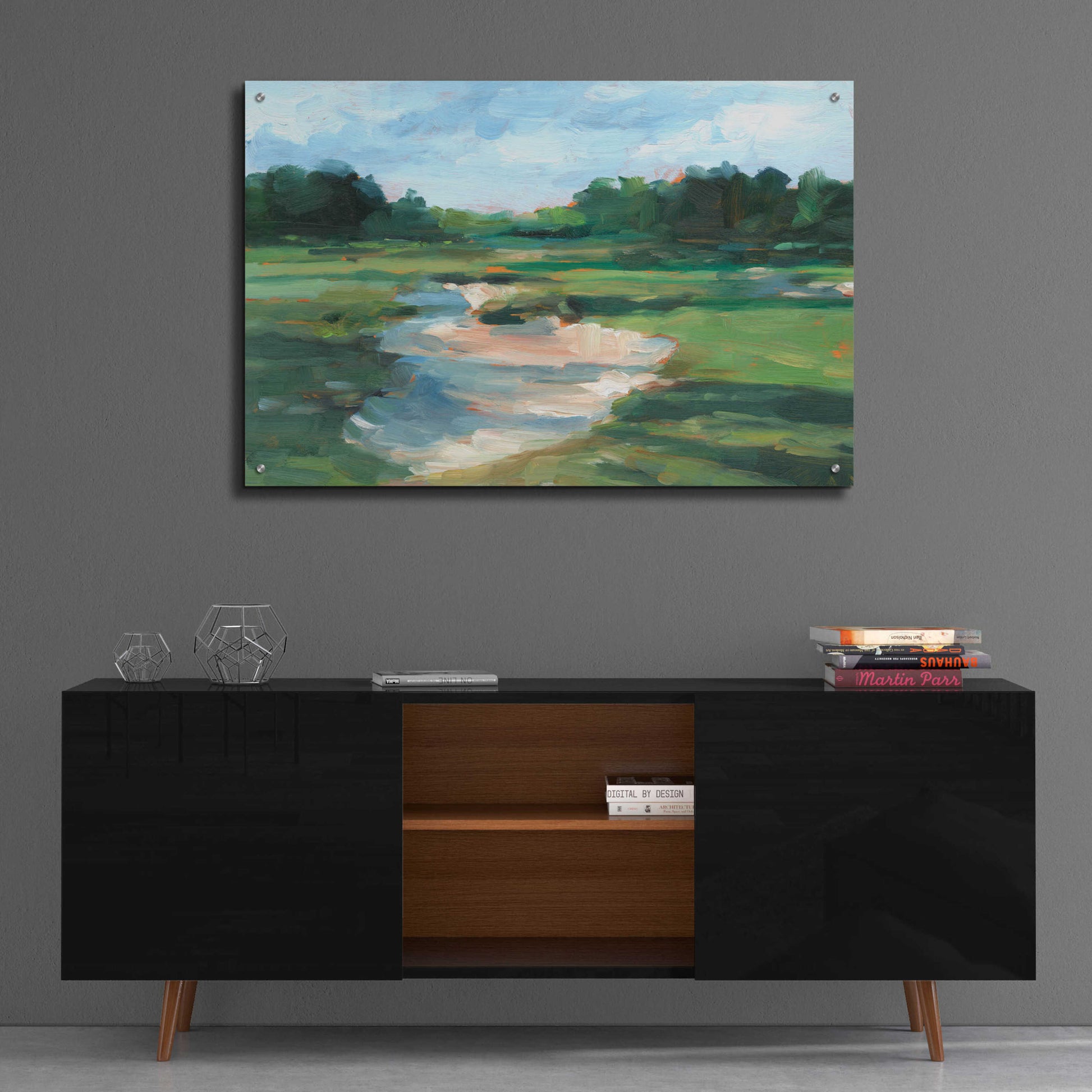 Epic Art 'Golf Course Study I' by Ethan Harper, Acrylic Glass Wall Art,36x24