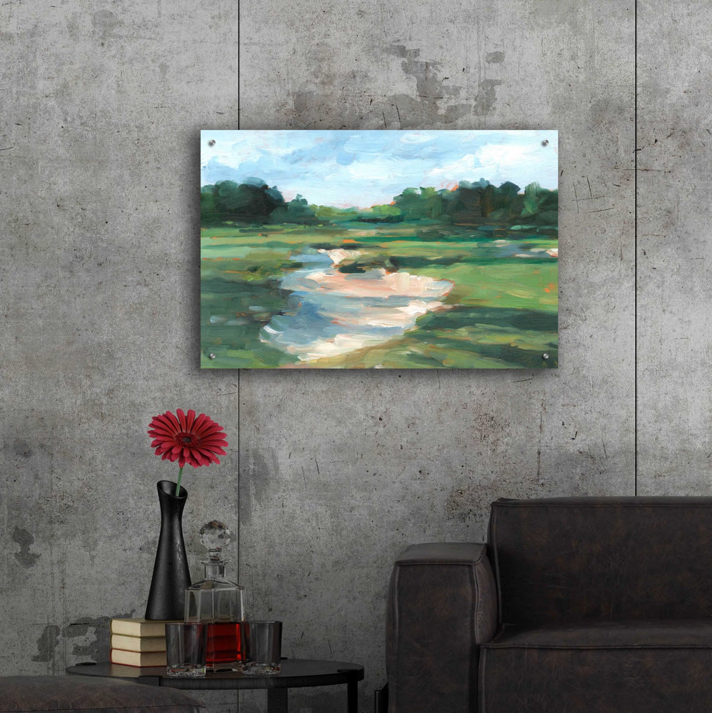 Epic Art 'Golf Course Study I' by Ethan Harper, Acrylic Glass Wall Art,36x24