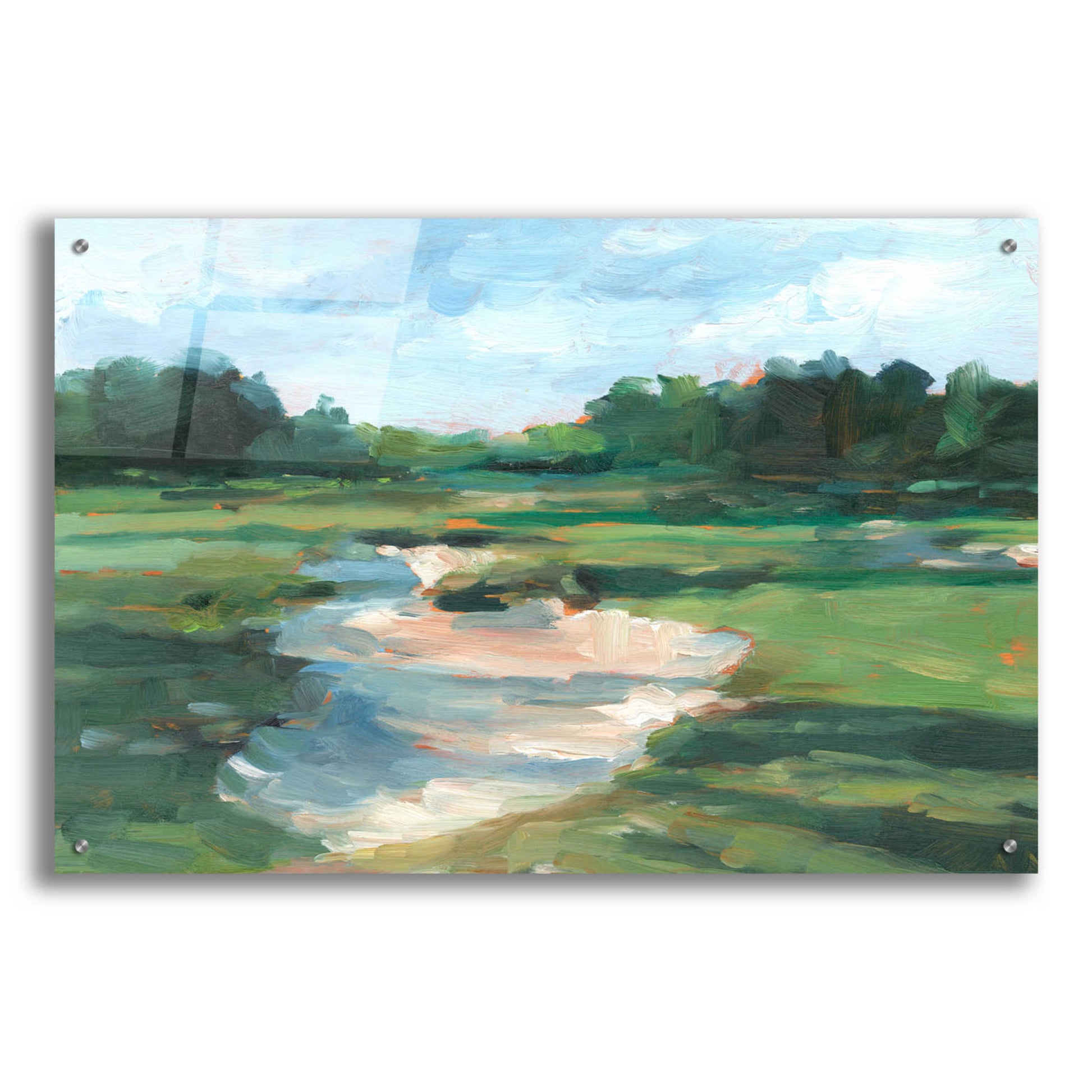 Epic Art 'Golf Course Study I' by Ethan Harper, Acrylic Glass Wall Art,36x24