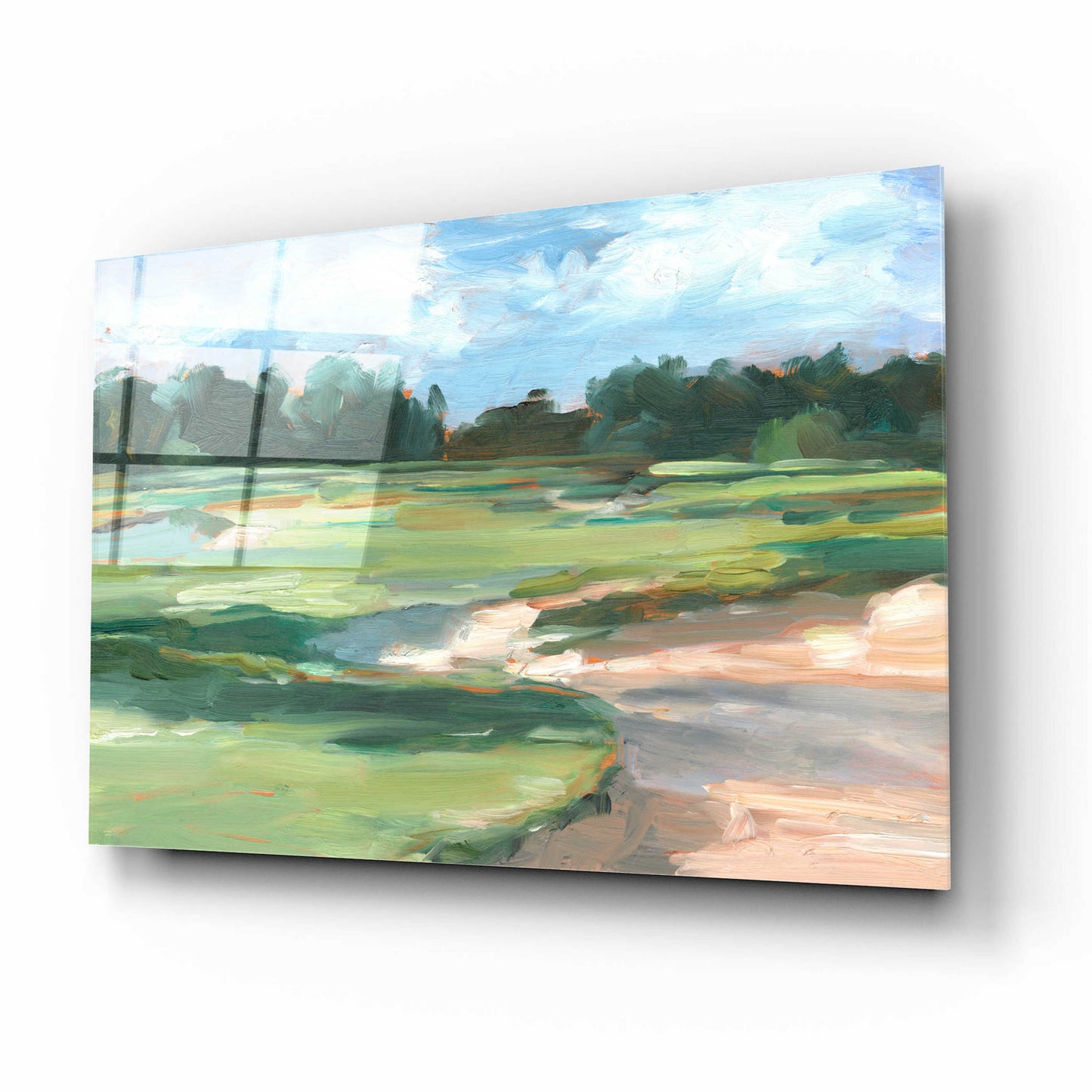 Epic Art 'Golf Course Study II' by Ethan Harper, Acrylic Glass Wall Art,16x12