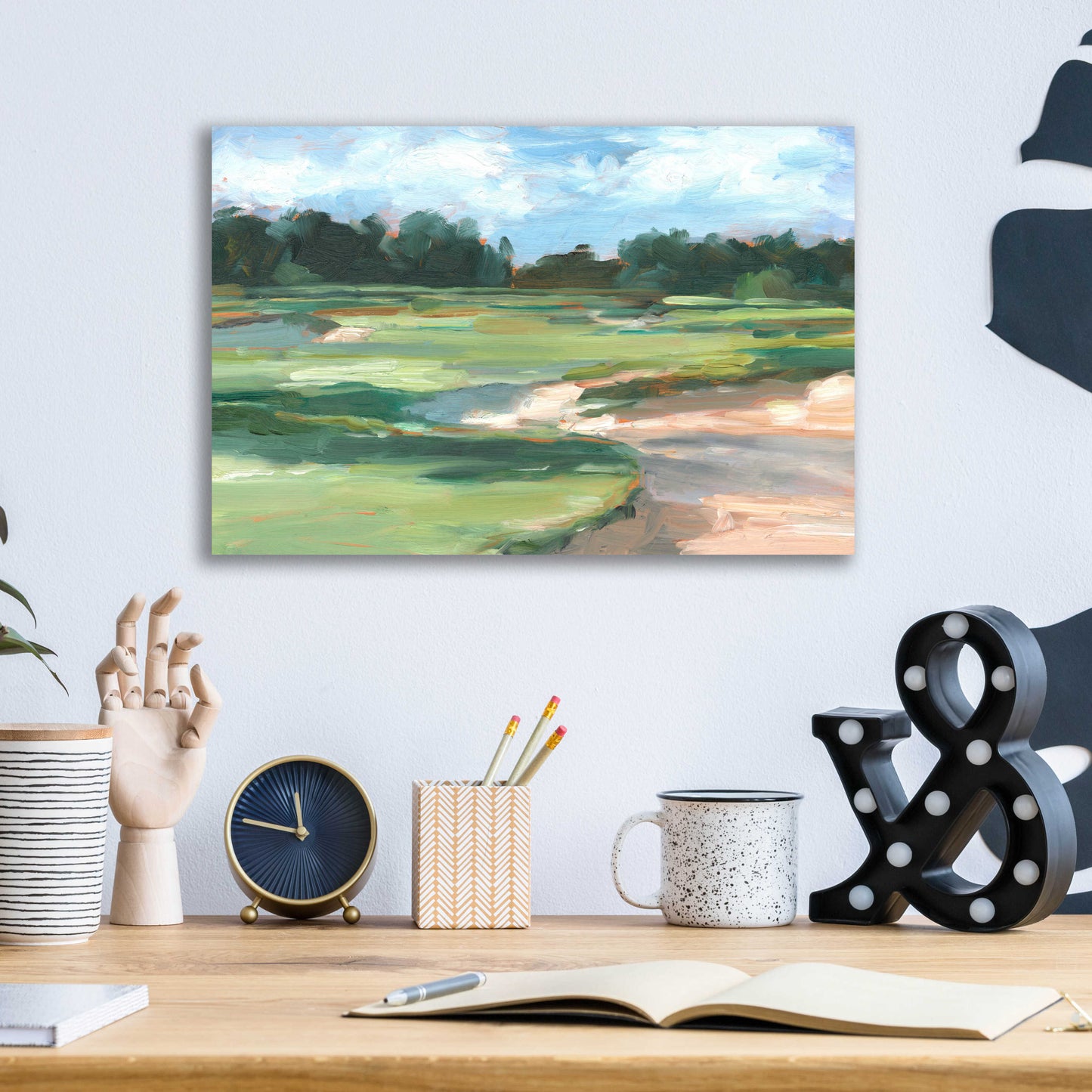 Epic Art 'Golf Course Study II' by Ethan Harper, Acrylic Glass Wall Art,16x12