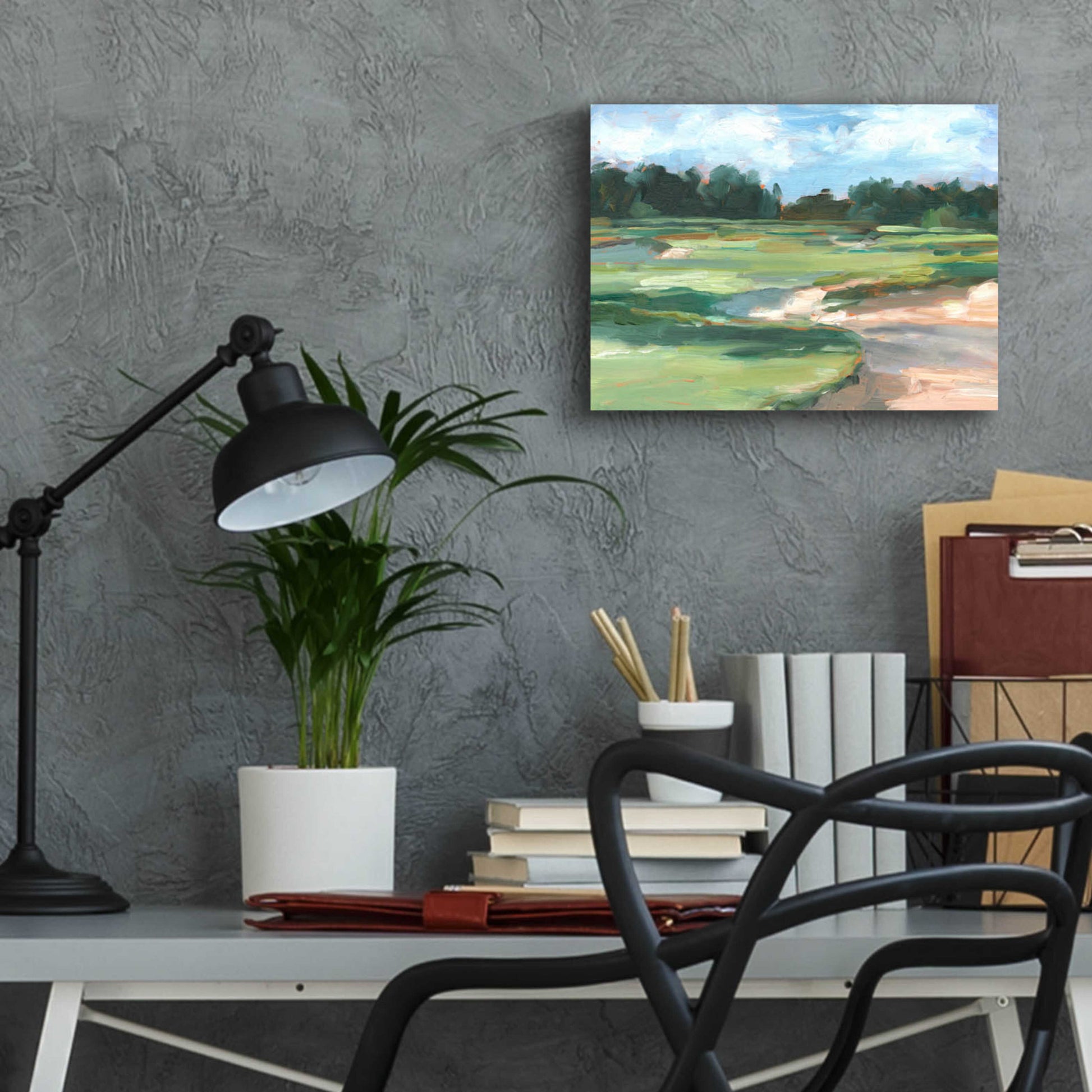 Epic Art 'Golf Course Study II' by Ethan Harper, Acrylic Glass Wall Art,16x12