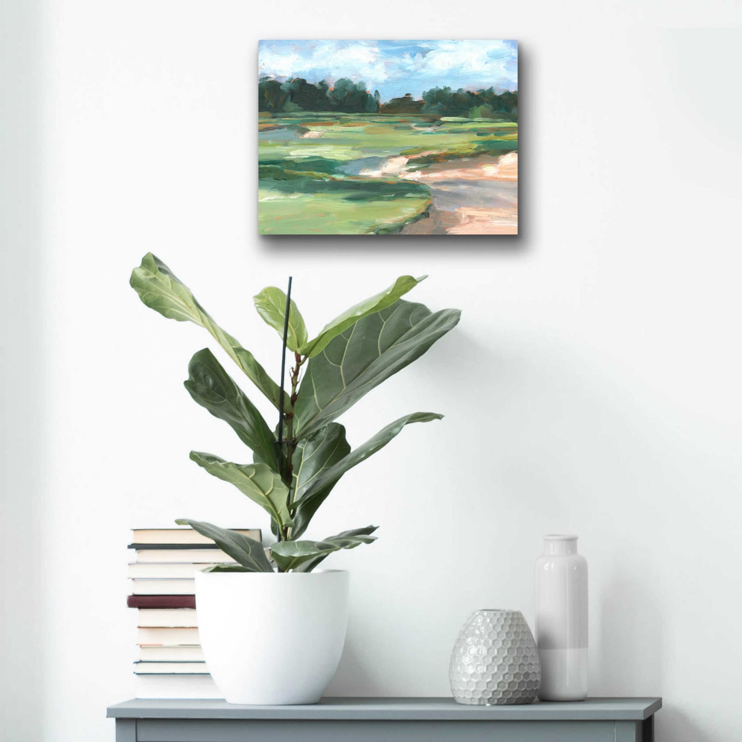 Epic Art 'Golf Course Study II' by Ethan Harper, Acrylic Glass Wall Art,16x12