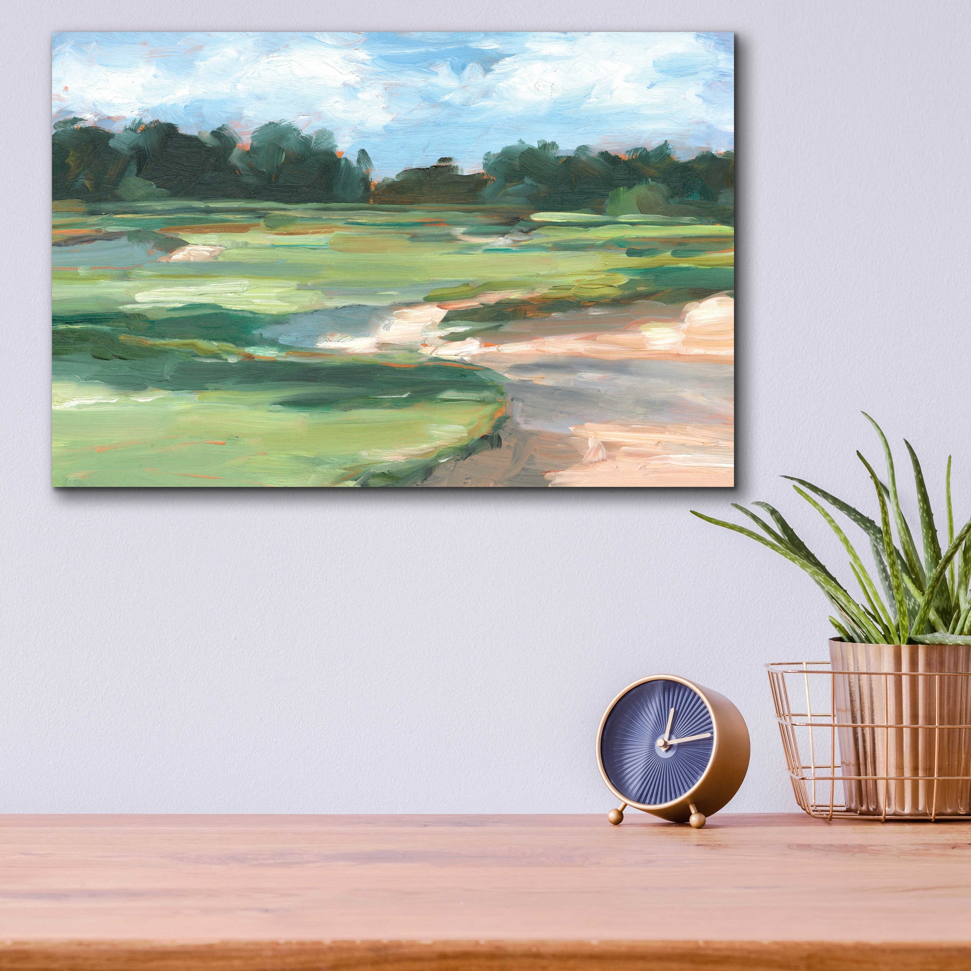 Epic Art 'Golf Course Study II' by Ethan Harper, Acrylic Glass Wall Art,16x12