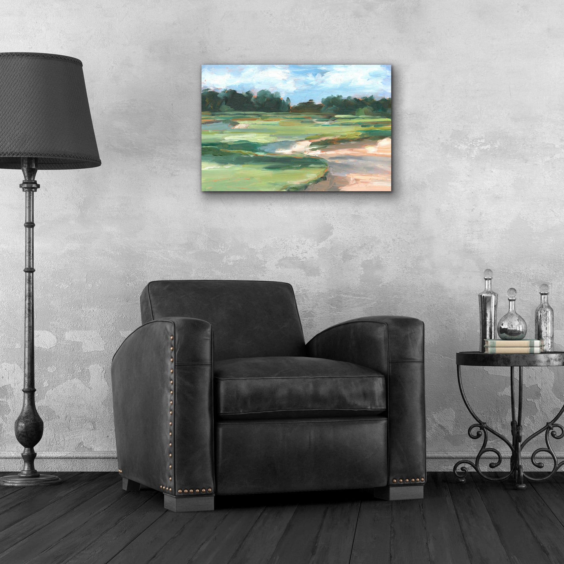 Epic Art 'Golf Course Study II' by Ethan Harper, Acrylic Glass Wall Art,24x16