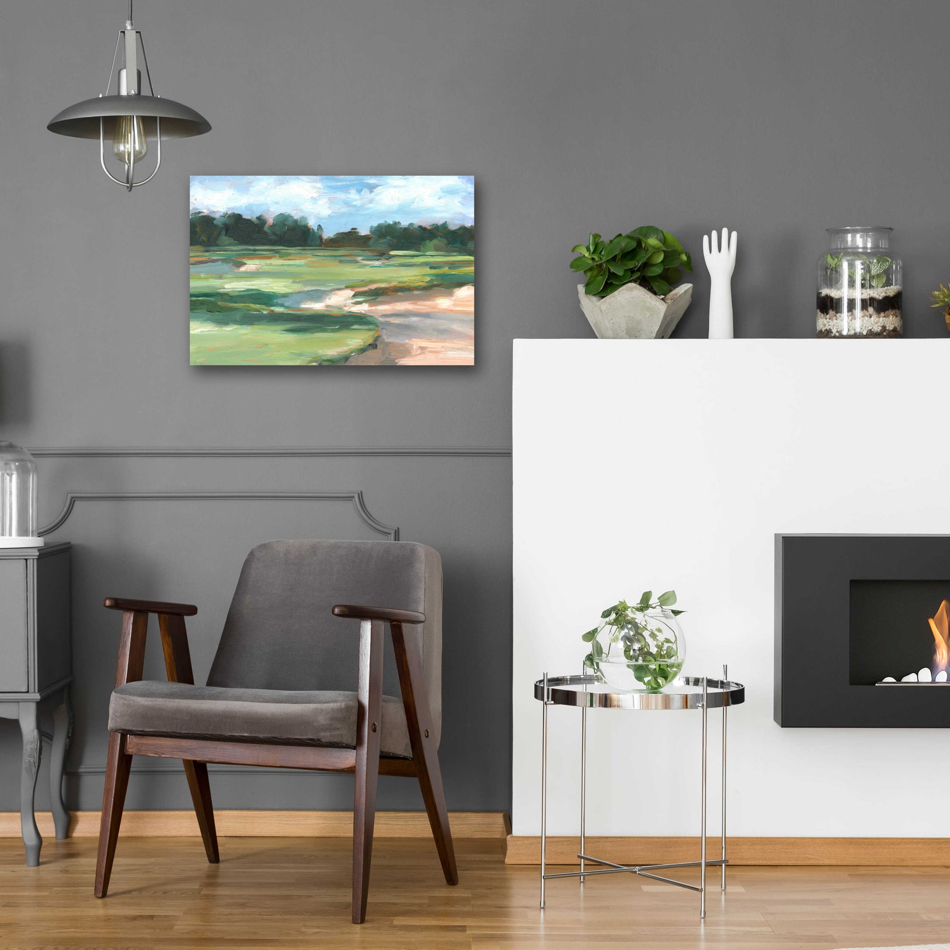 Epic Art 'Golf Course Study II' by Ethan Harper, Acrylic Glass Wall Art,24x16