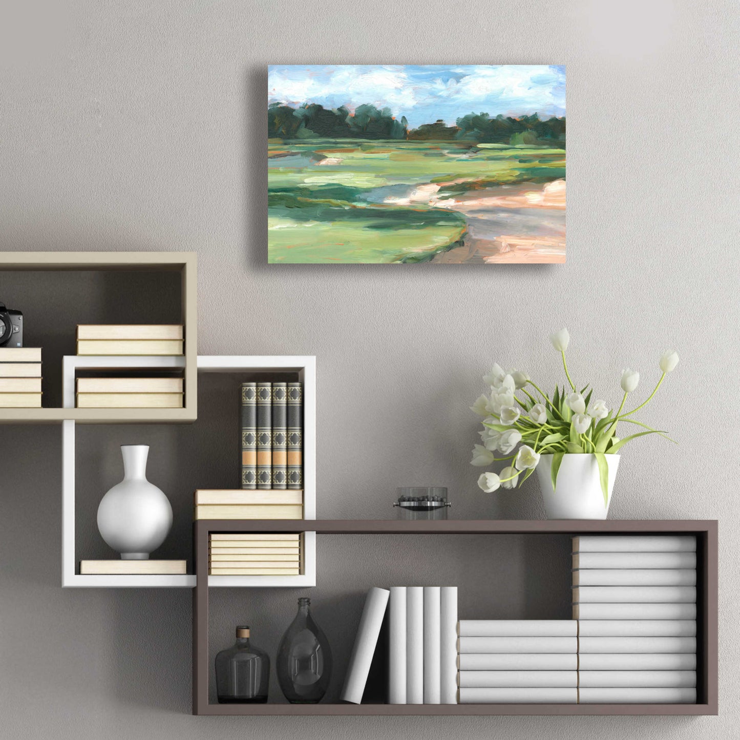 Epic Art 'Golf Course Study II' by Ethan Harper, Acrylic Glass Wall Art,24x16