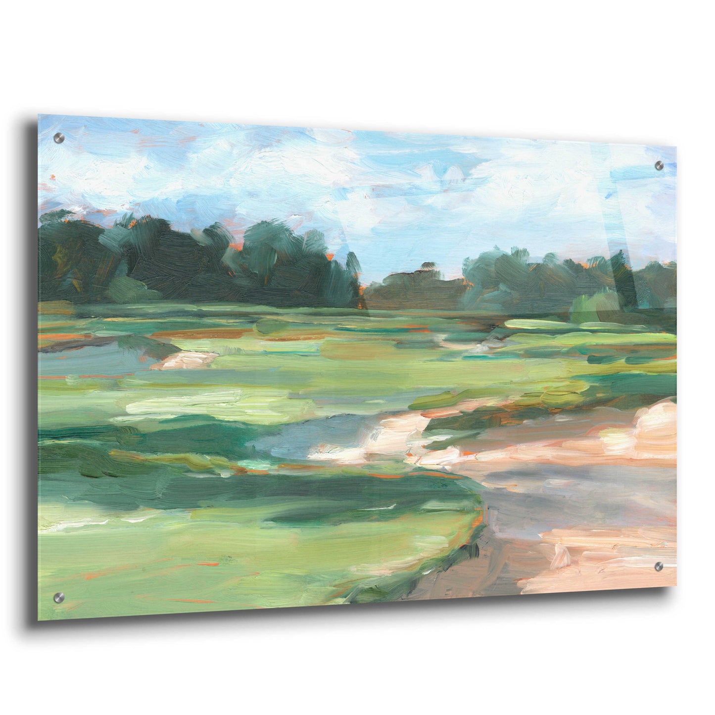 Epic Art 'Golf Course Study II' by Ethan Harper, Acrylic Glass Wall Art,36x24