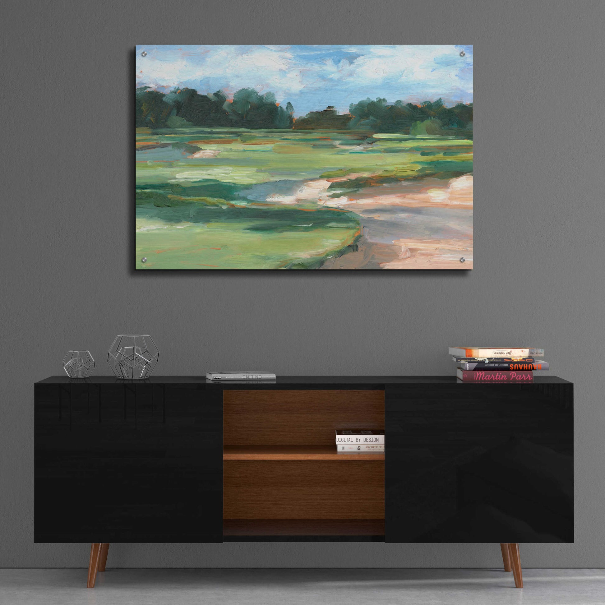 Epic Art 'Golf Course Study II' by Ethan Harper, Acrylic Glass Wall Art,36x24