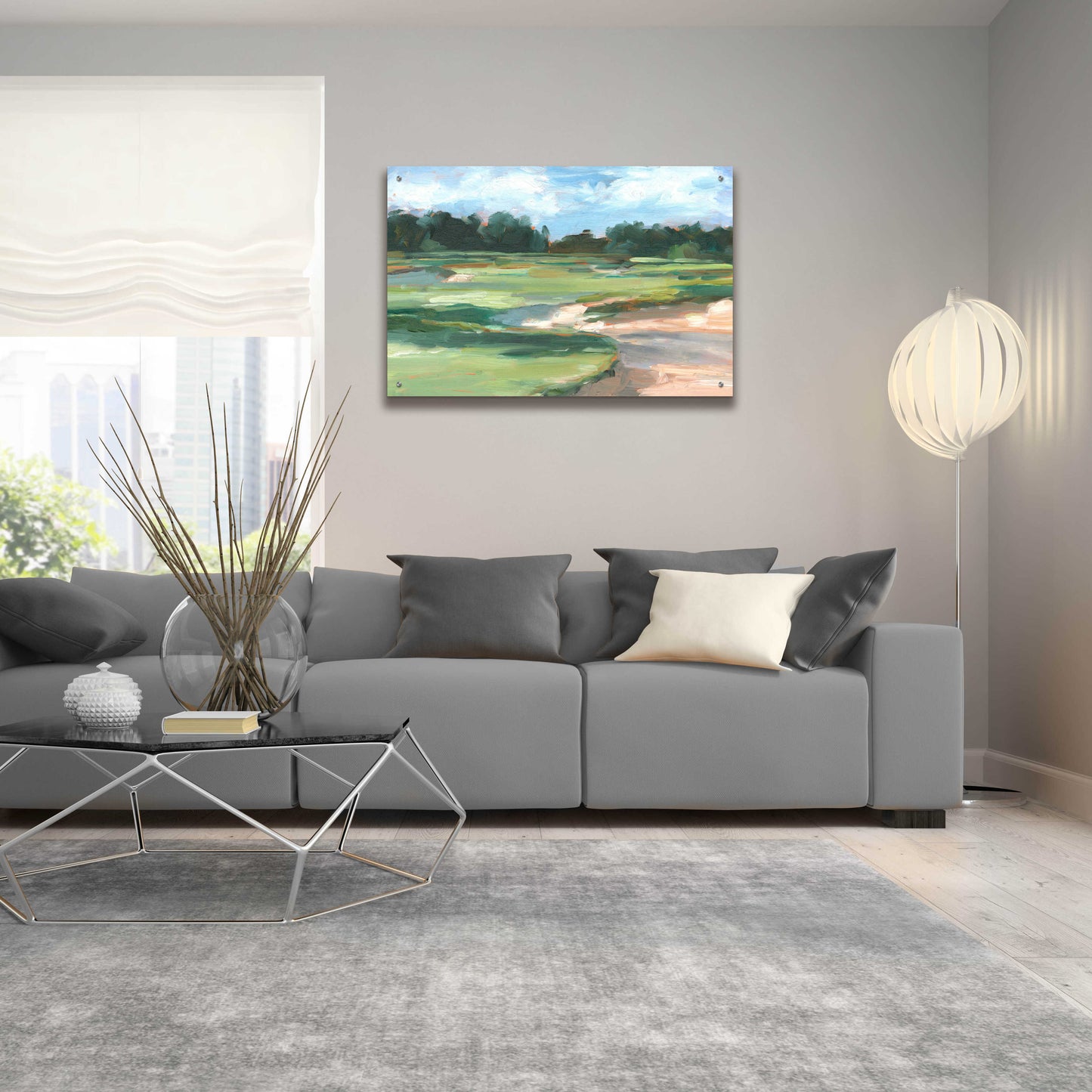 Epic Art 'Golf Course Study II' by Ethan Harper, Acrylic Glass Wall Art,36x24