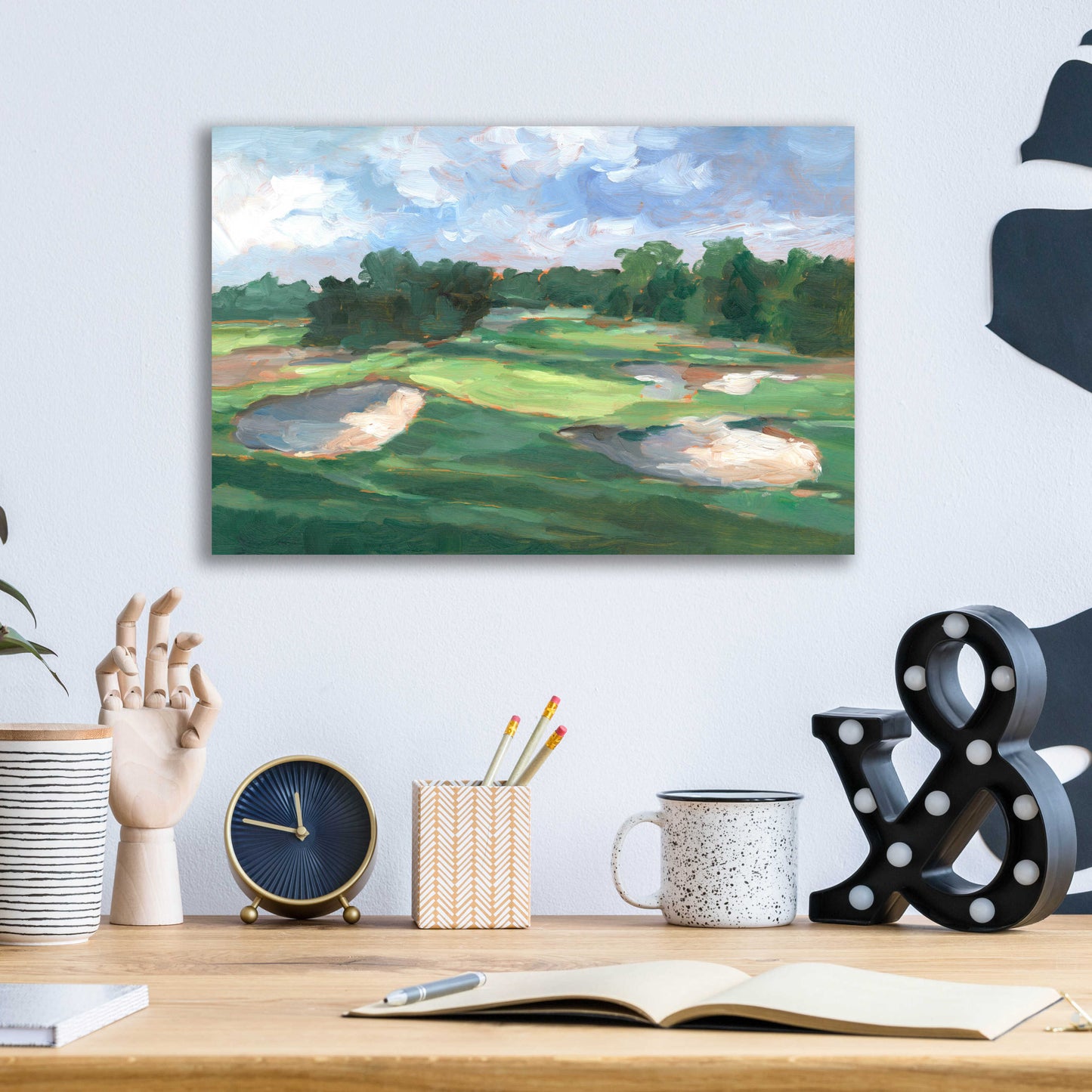 Epic Art 'Golf Course Study III' by Ethan Harper, Acrylic Glass Wall Art,16x12