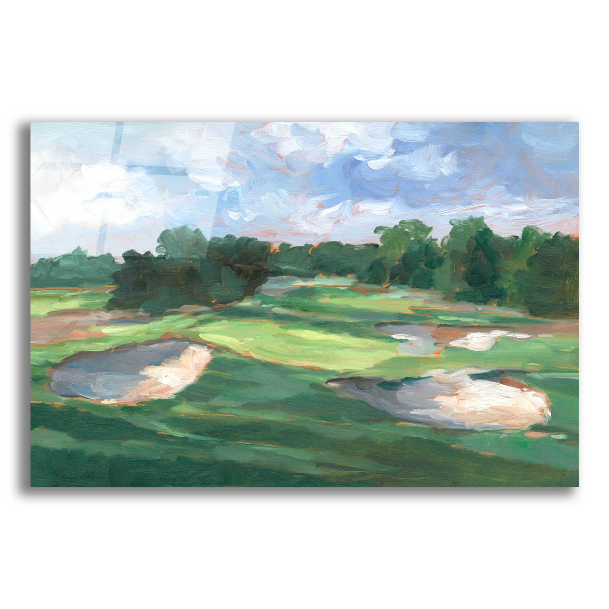 Epic Art 'Golf Course Study III' by Ethan Harper, Acrylic Glass Wall Art,16x12