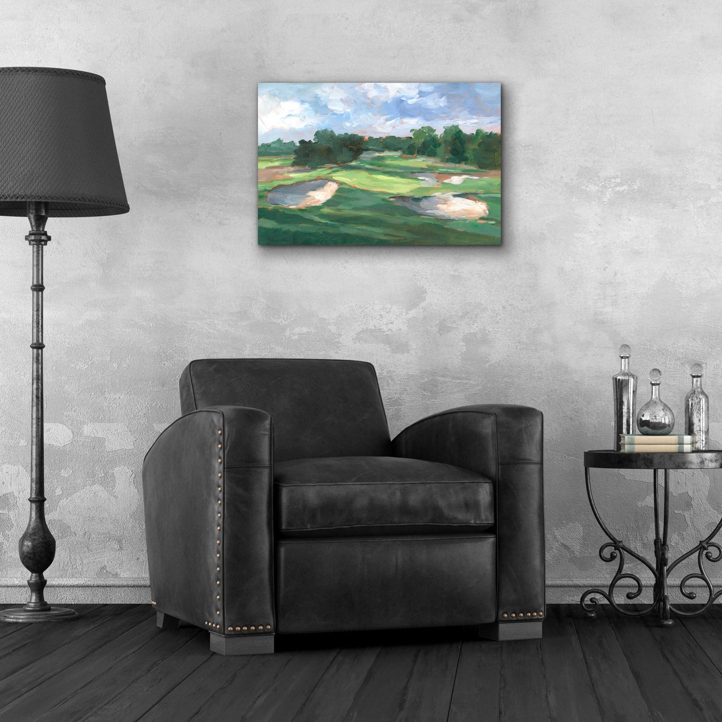 Epic Art 'Golf Course Study III' by Ethan Harper, Acrylic Glass Wall Art,24x16