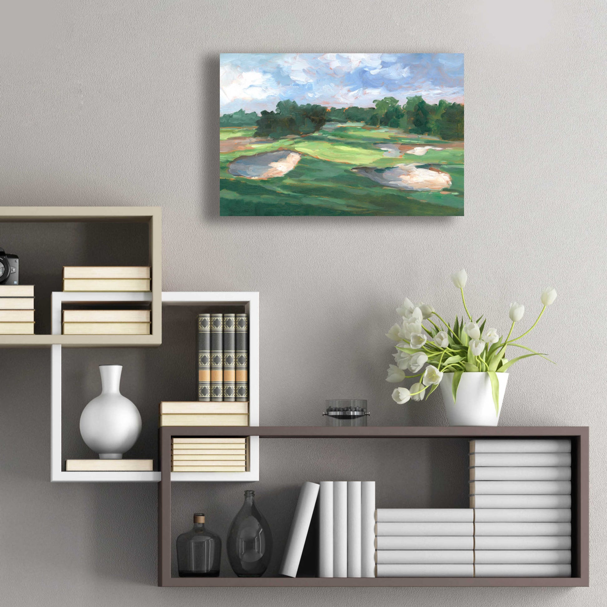 Epic Art 'Golf Course Study III' by Ethan Harper, Acrylic Glass Wall Art,24x16