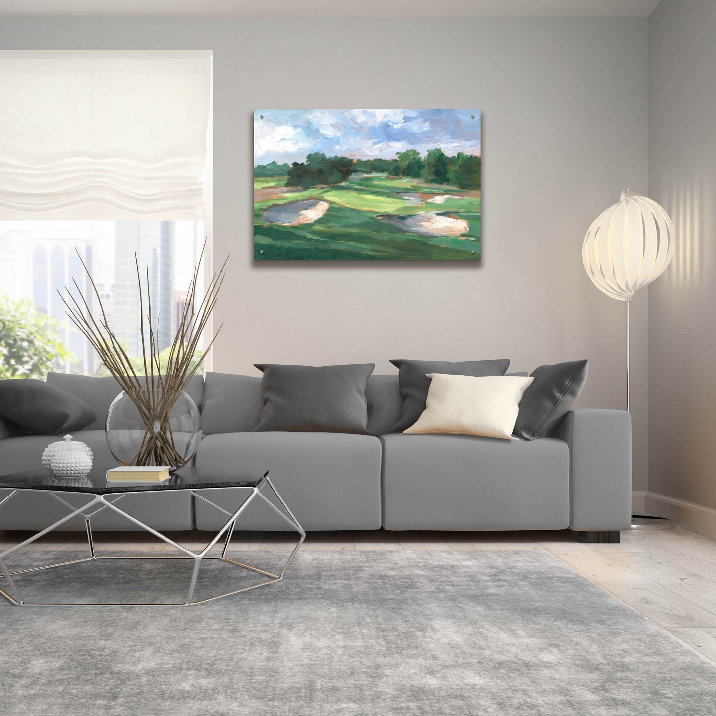 Epic Art 'Golf Course Study III' by Ethan Harper, Acrylic Glass Wall Art,36x24