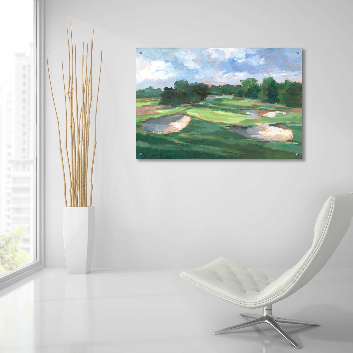 Epic Art 'Golf Course Study III' by Ethan Harper, Acrylic Glass Wall Art,36x24