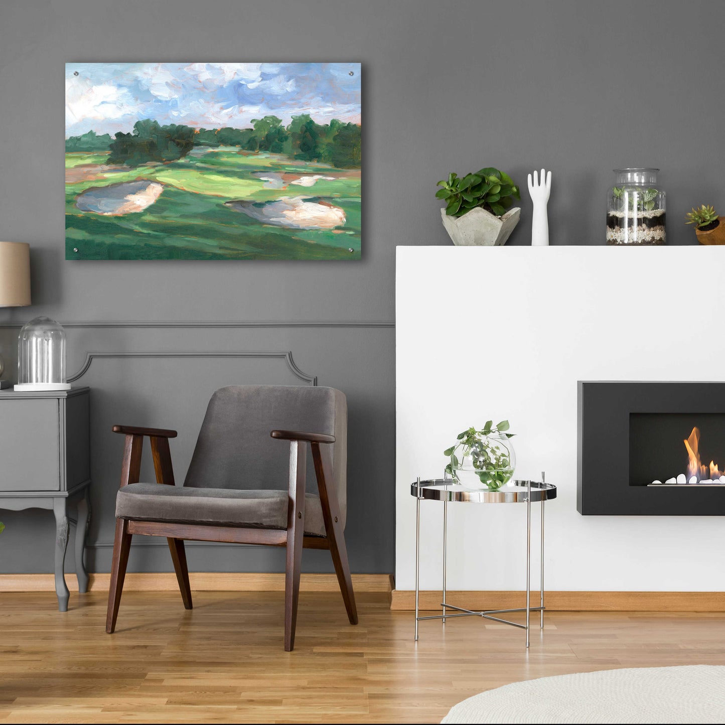 Epic Art 'Golf Course Study III' by Ethan Harper, Acrylic Glass Wall Art,36x24