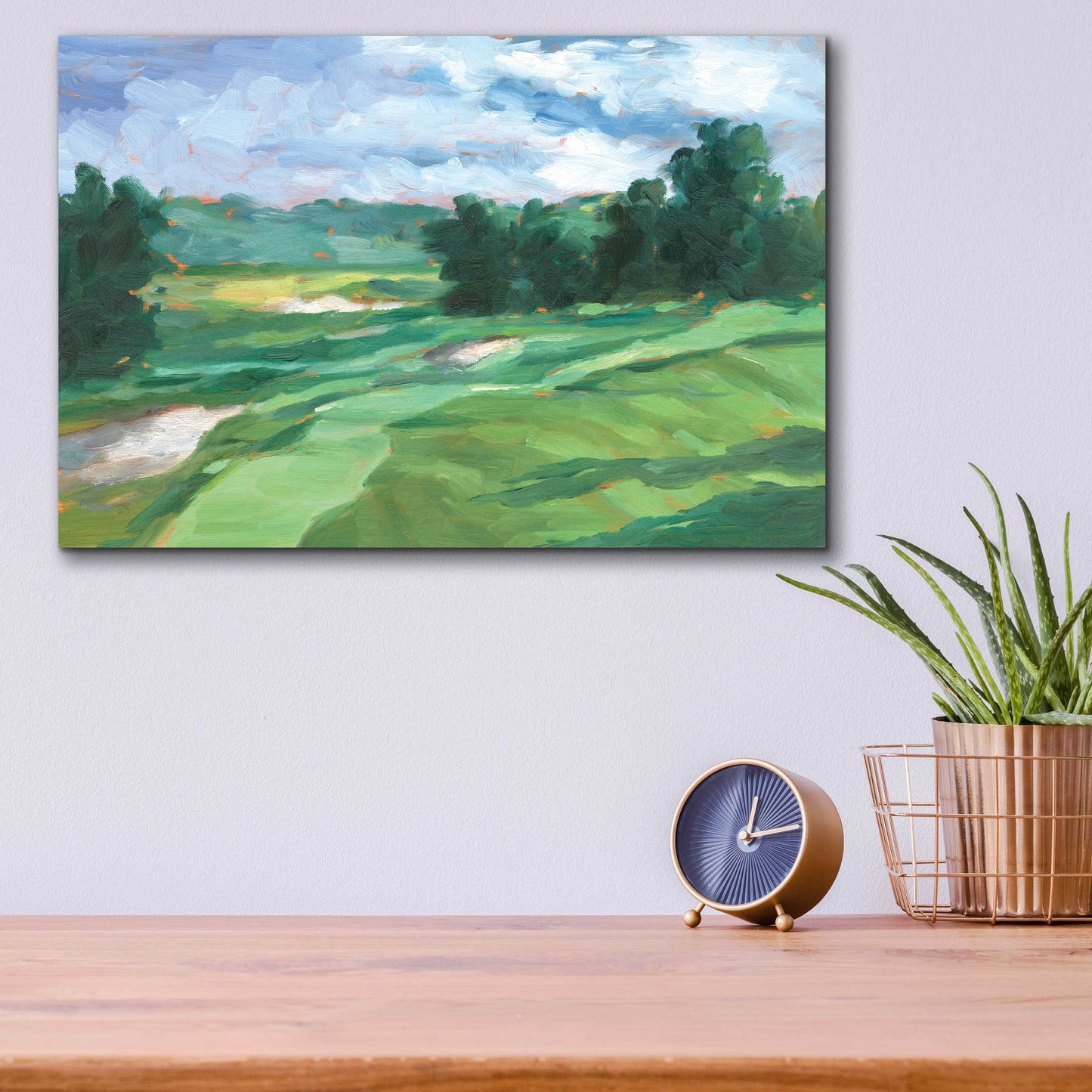 Epic Art 'Golf Course Study IV' by Ethan Harper, Acrylic Glass Wall Art,16x12