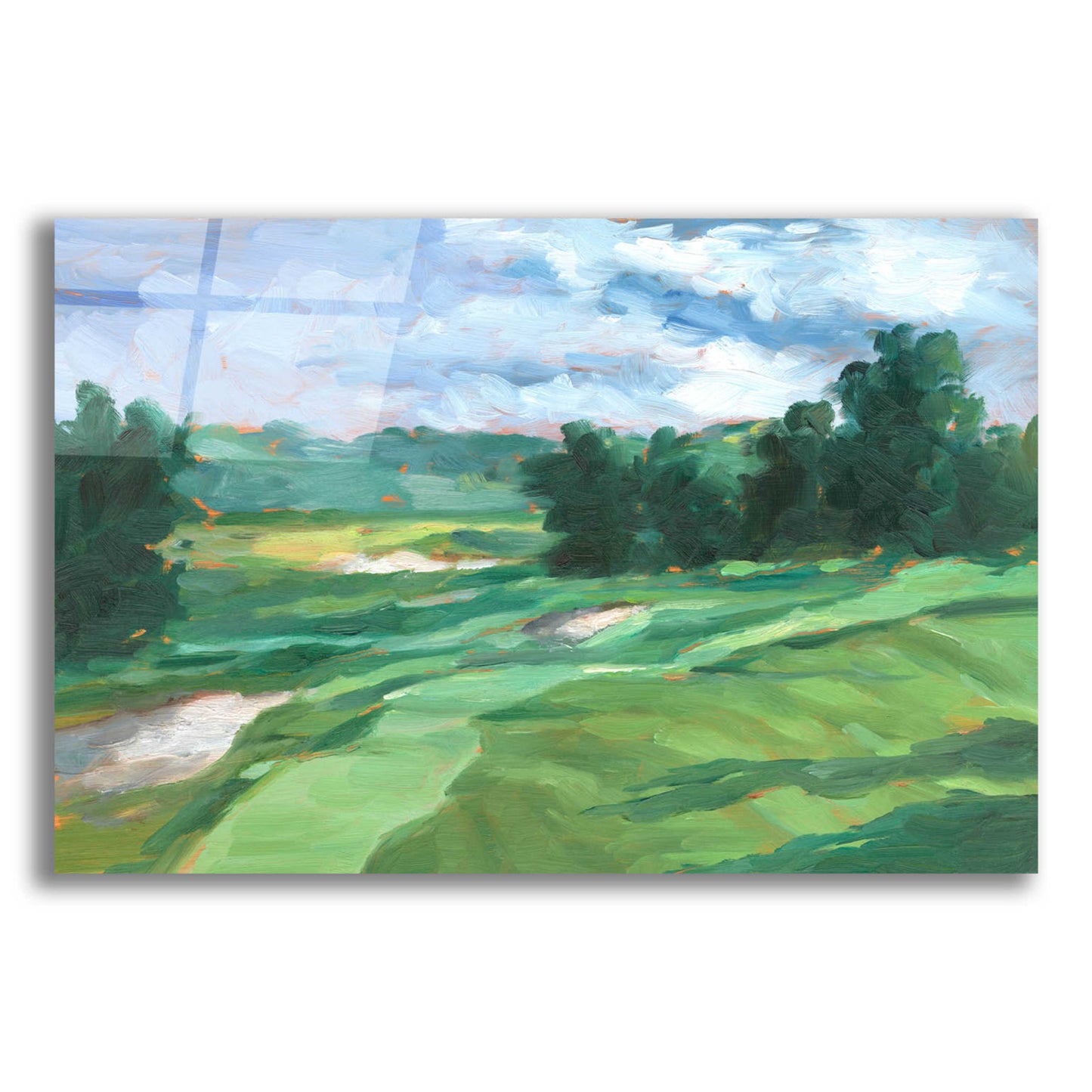 Epic Art 'Golf Course Study IV' by Ethan Harper, Acrylic Glass Wall Art,16x12