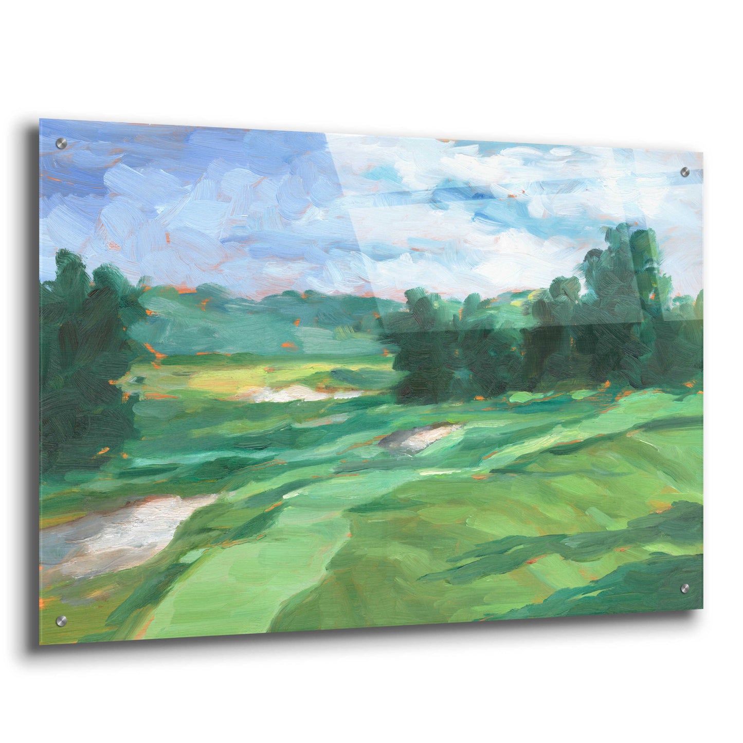 Epic Art 'Golf Course Study IV' by Ethan Harper, Acrylic Glass Wall Art,36x24