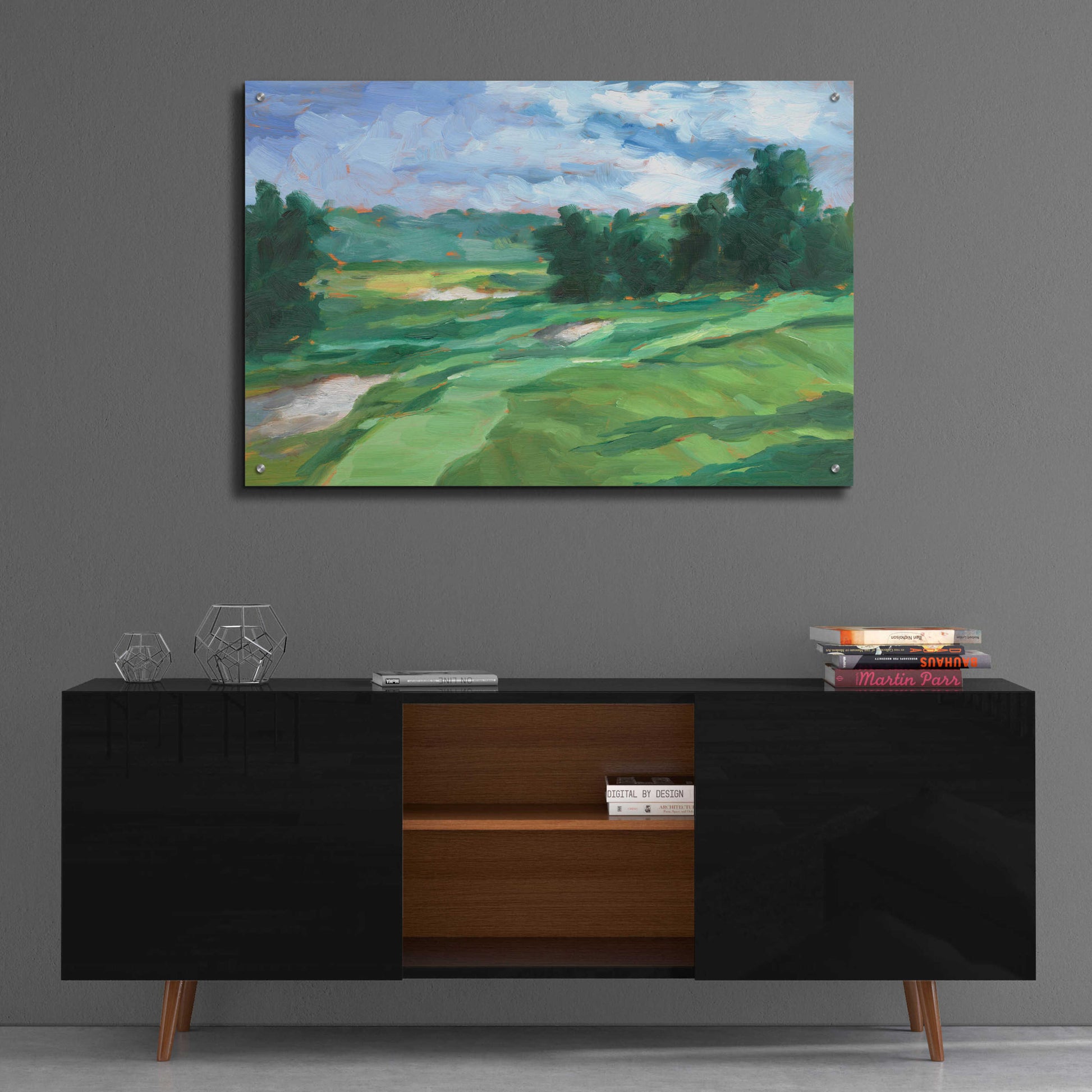 Epic Art 'Golf Course Study IV' by Ethan Harper, Acrylic Glass Wall Art,36x24