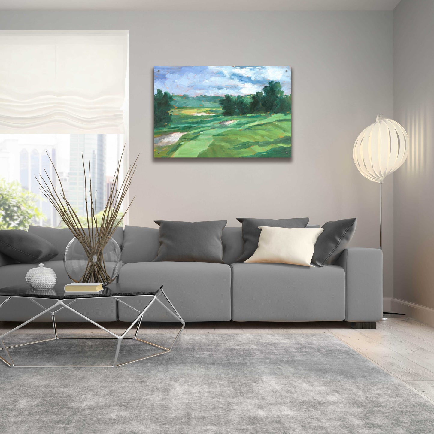 Epic Art 'Golf Course Study IV' by Ethan Harper, Acrylic Glass Wall Art,36x24