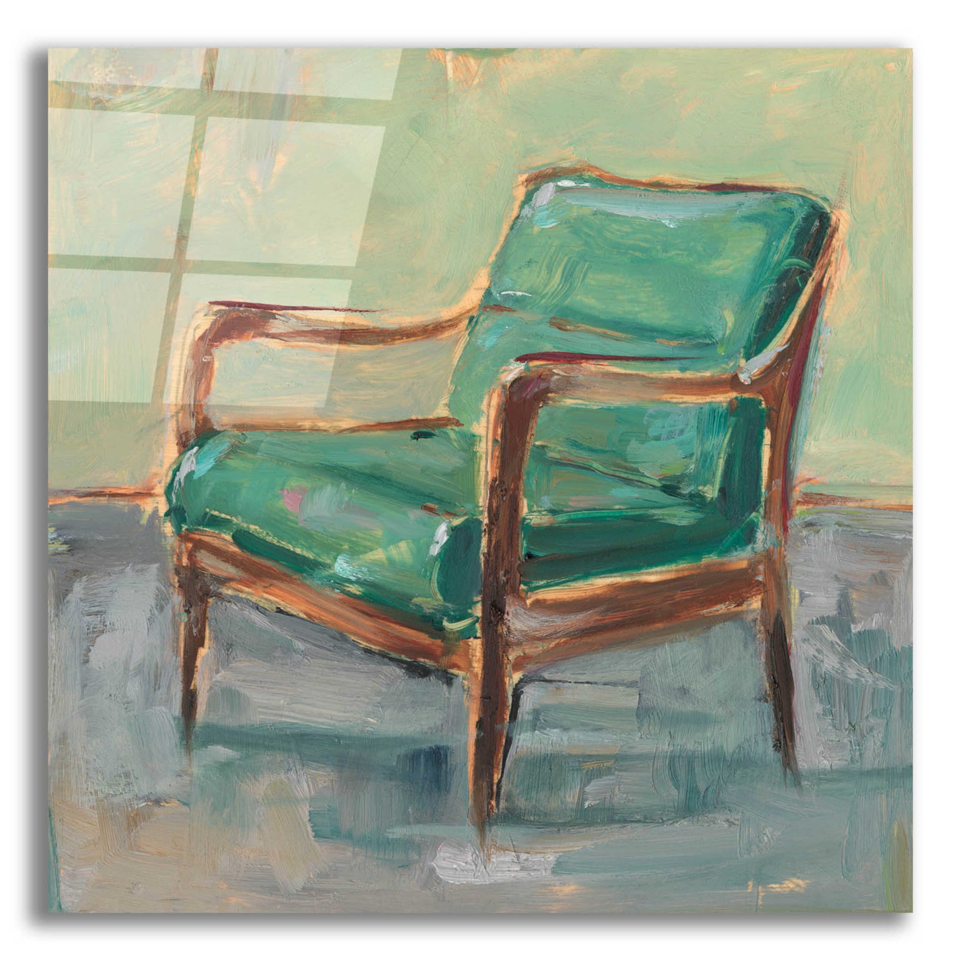 Epic Art 'Have a Seat II' by Ethan Harper, Acrylic Glass Wall Art,12x12