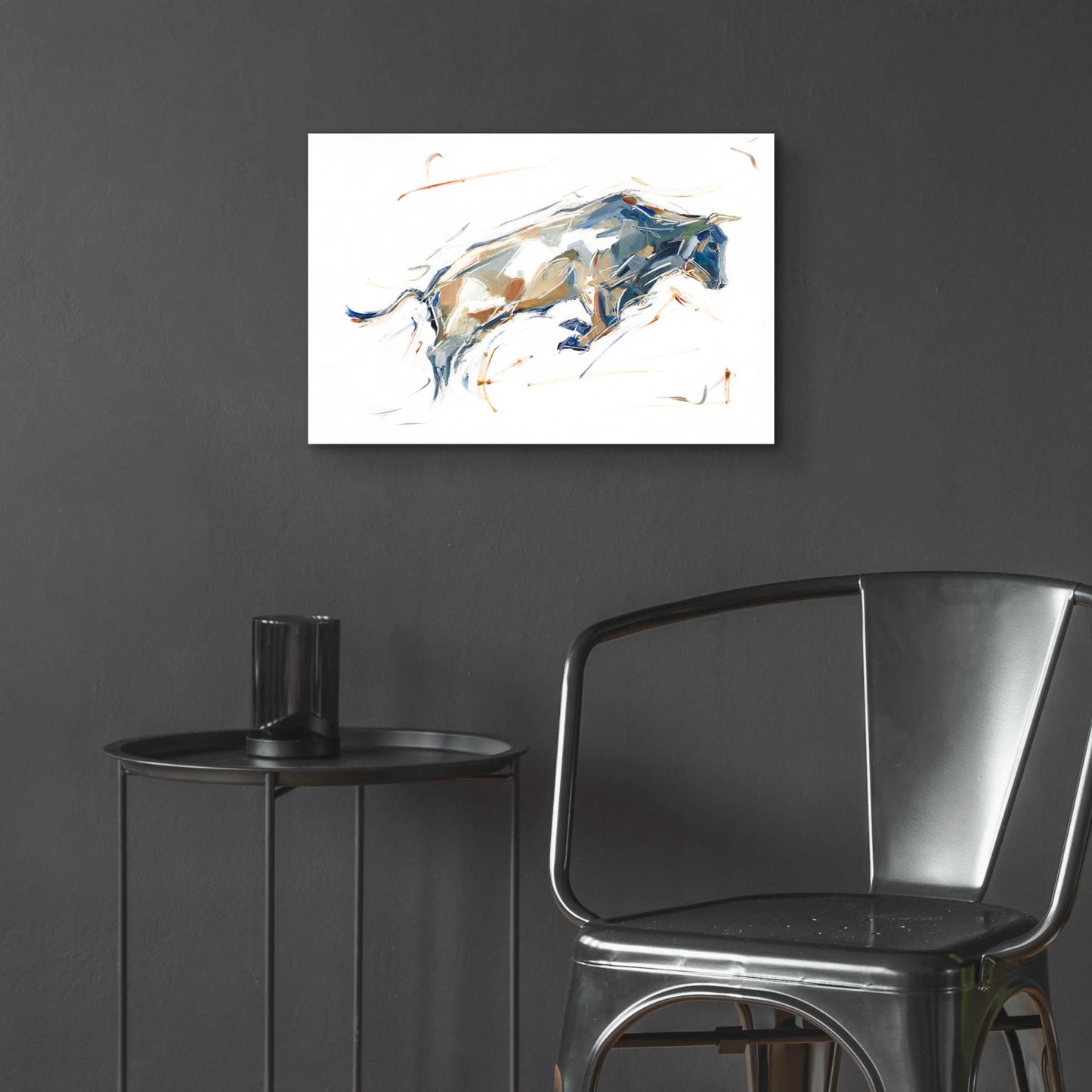 Epic Art 'Modern Bull Study I' by Ethan Harper, Acrylic Glass Wall Art,24x16