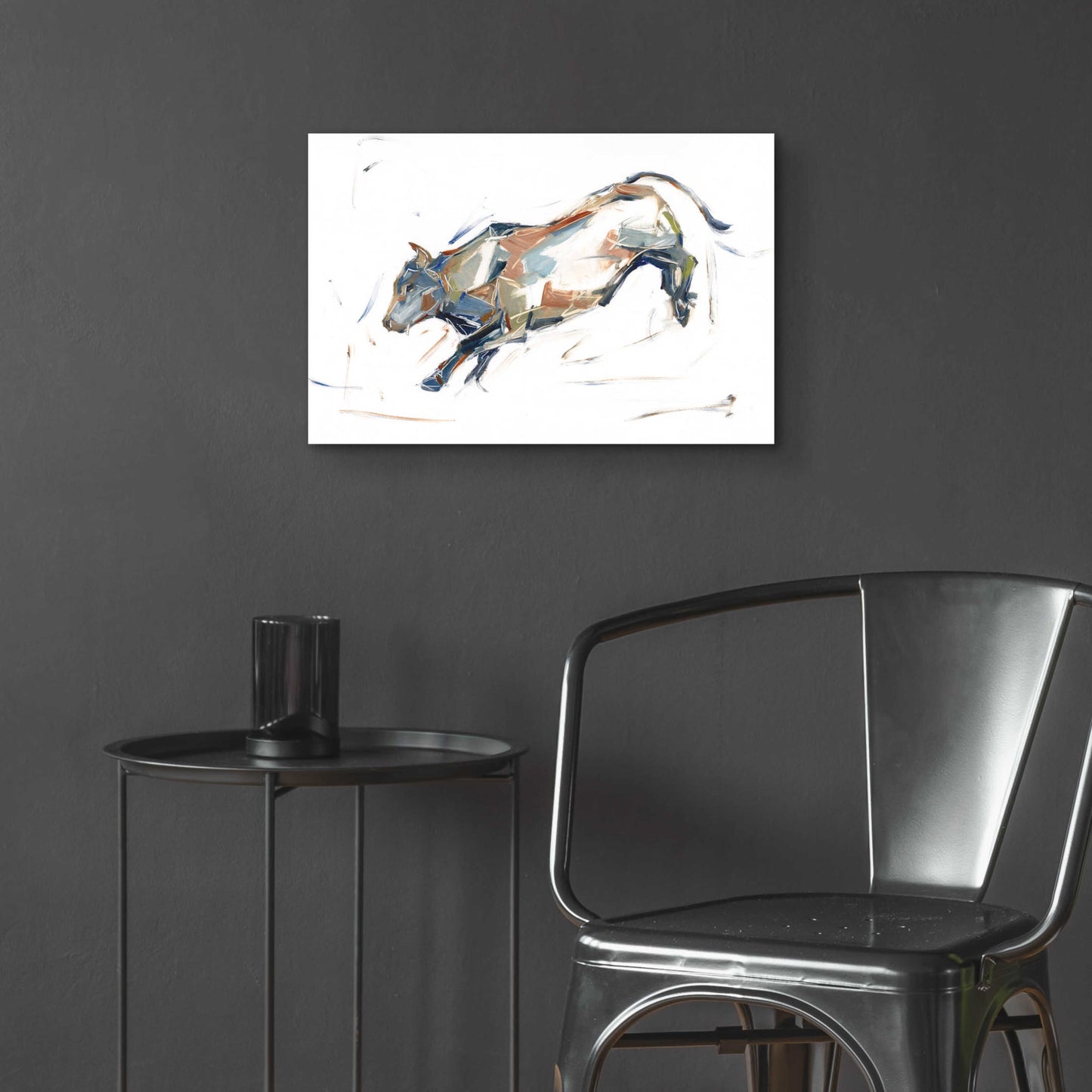 Epic Art 'Modern Bull Study II' by Ethan Harper, Acrylic Glass Wall Art,24x16