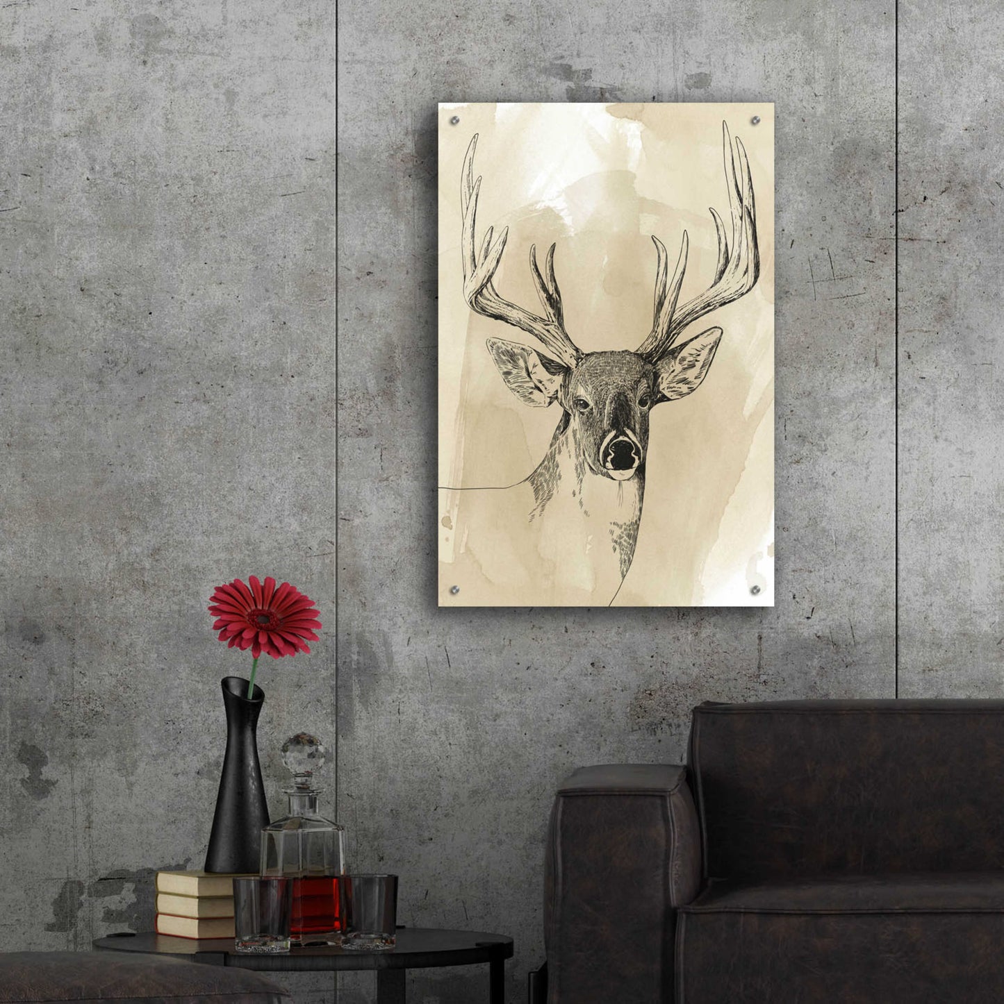 Epic Art 'Burnished Buck I' by Grace Popp, Acrylic Glass Wall Art,24x36