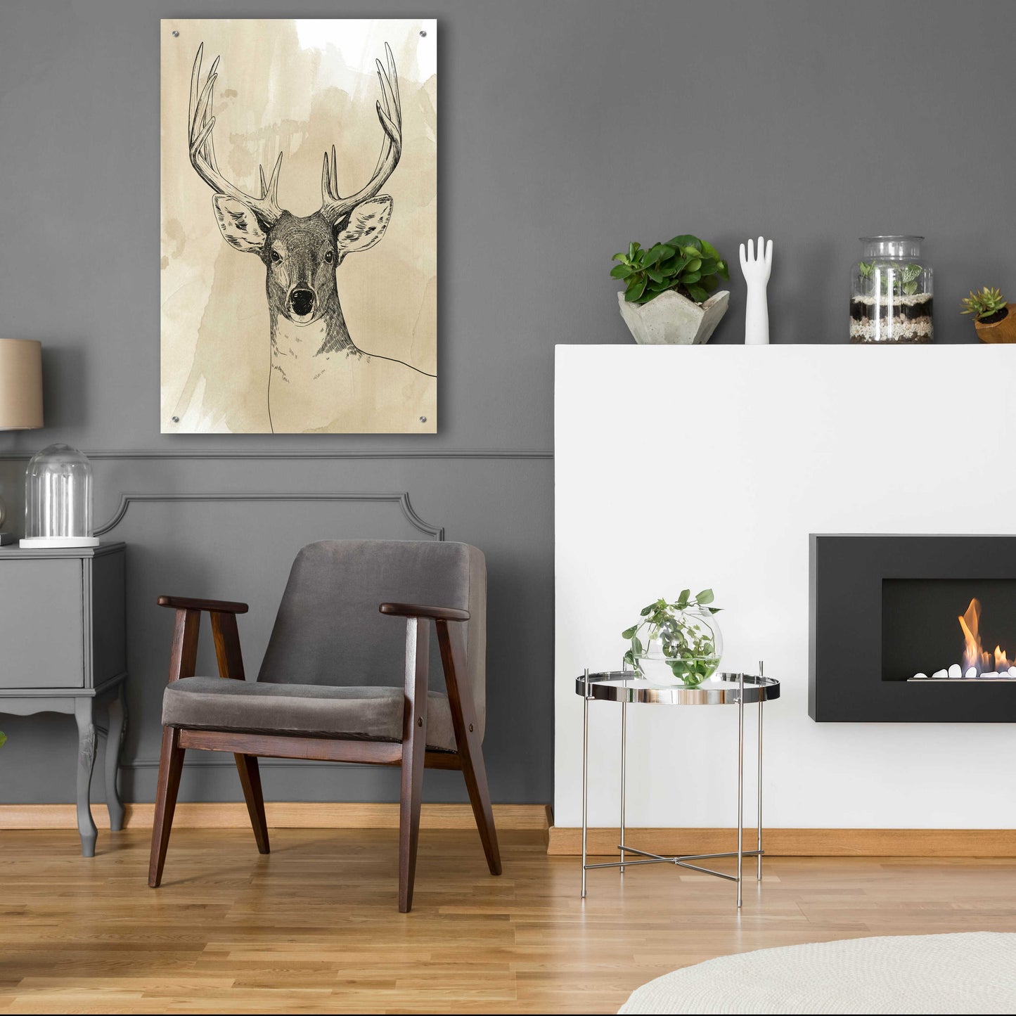 Epic Art 'Burnished Buck II' by Grace Popp, Acrylic Glass Wall Art,24x36