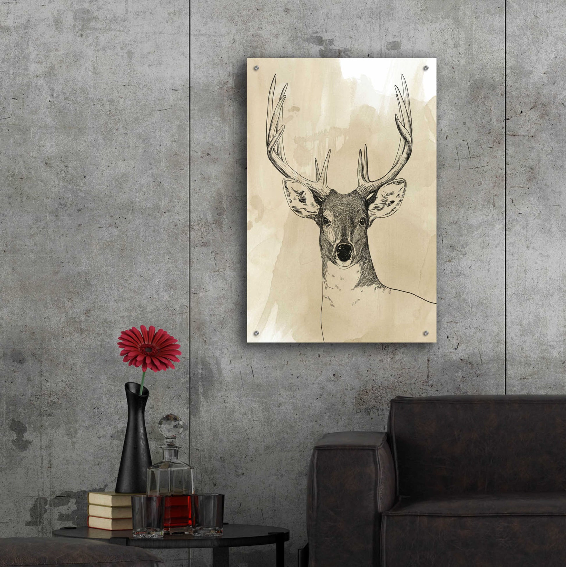 Epic Art 'Burnished Buck II' by Grace Popp, Acrylic Glass Wall Art,24x36