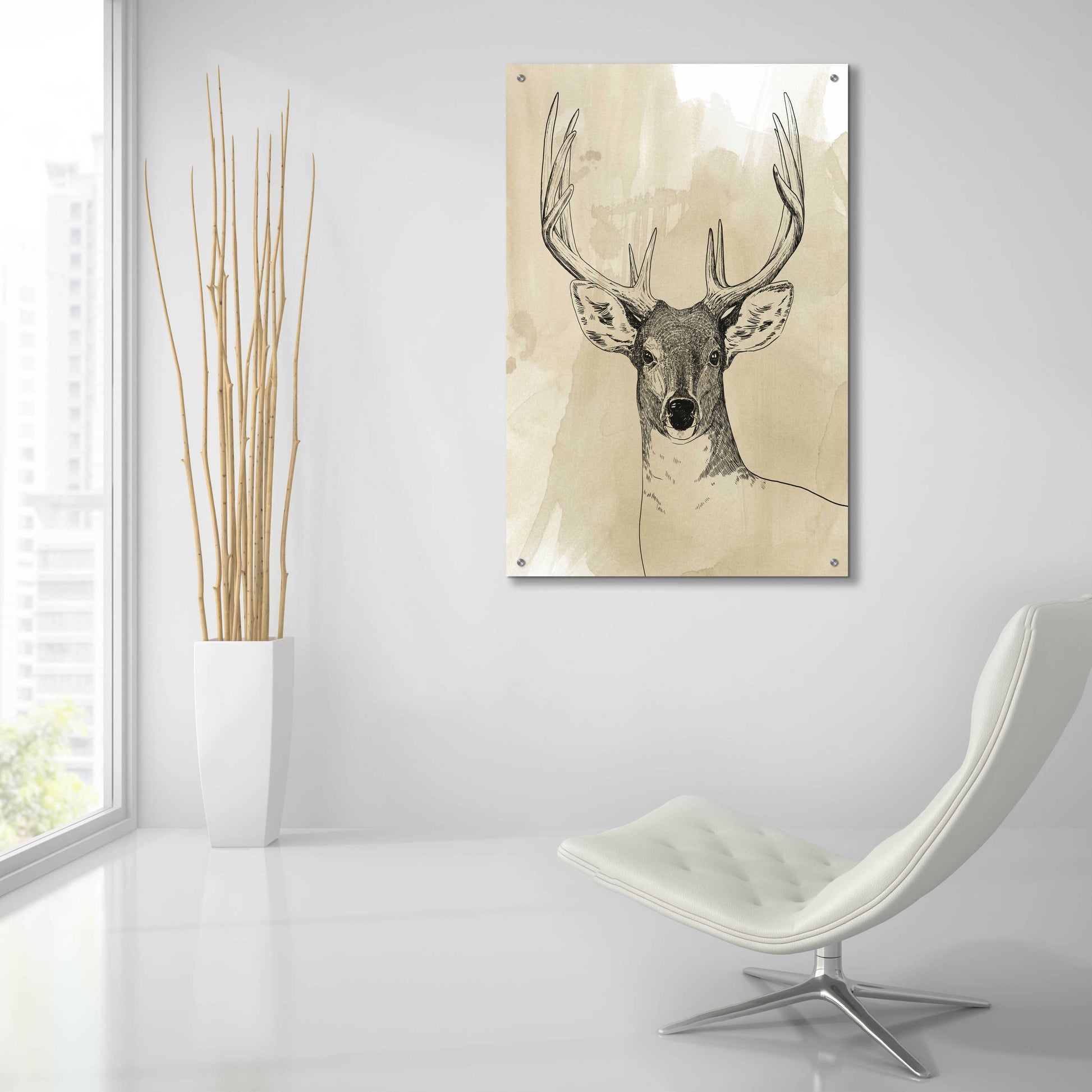 Epic Art 'Burnished Buck II' by Grace Popp, Acrylic Glass Wall Art,24x36