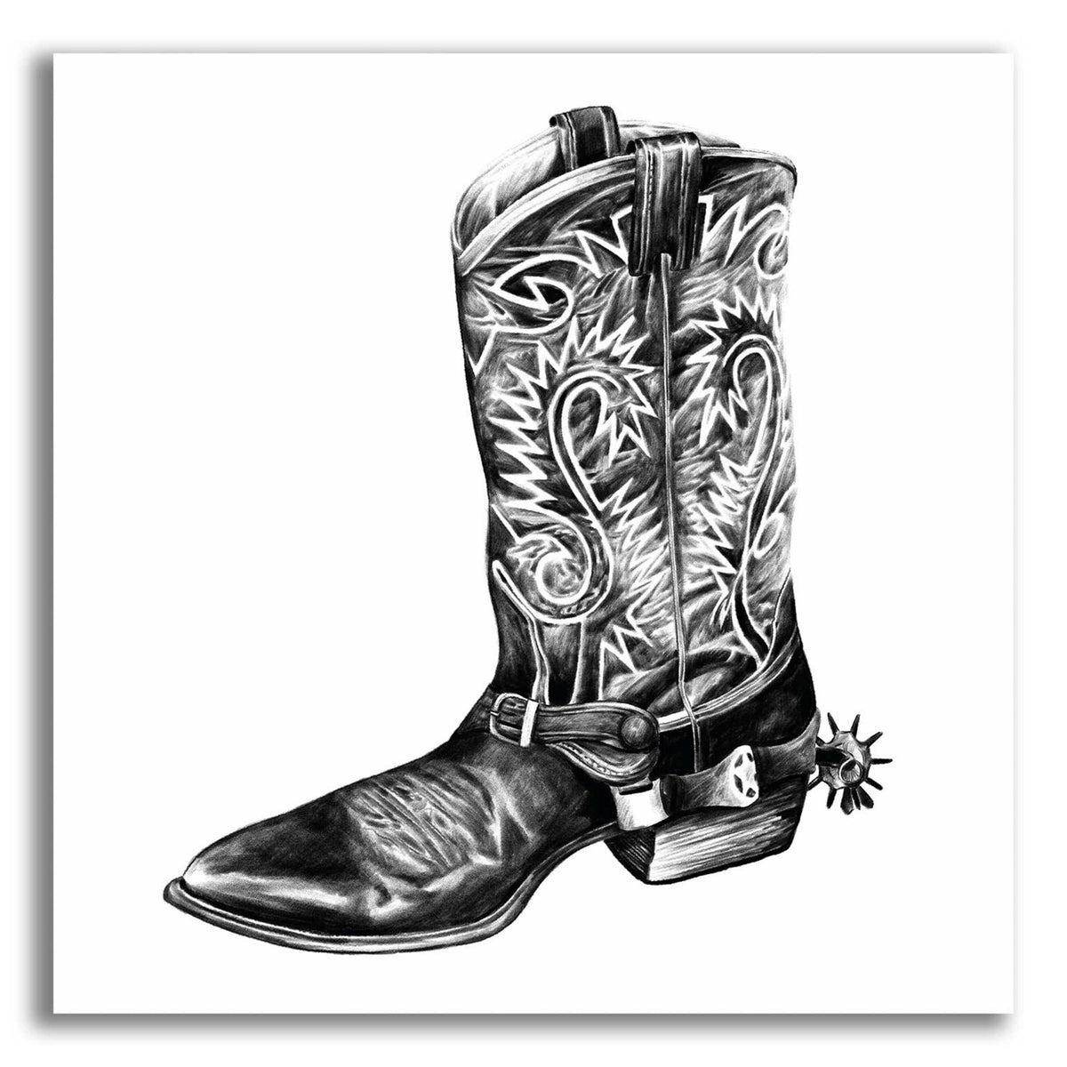 Epic Art 'Vintage Cowboy I' by Grace Popp, Acrylic Glass Wall Art