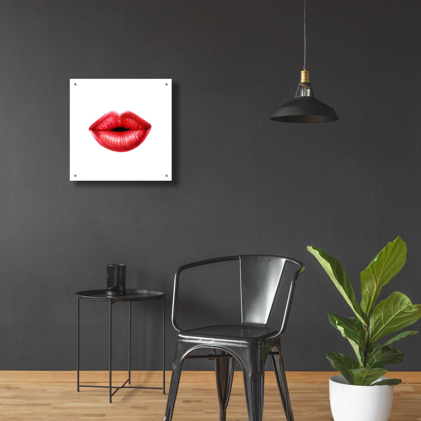 Epic Art 'Emotion Lips I' by Grace Popp, Acrylic Glass Wall Art,24x24