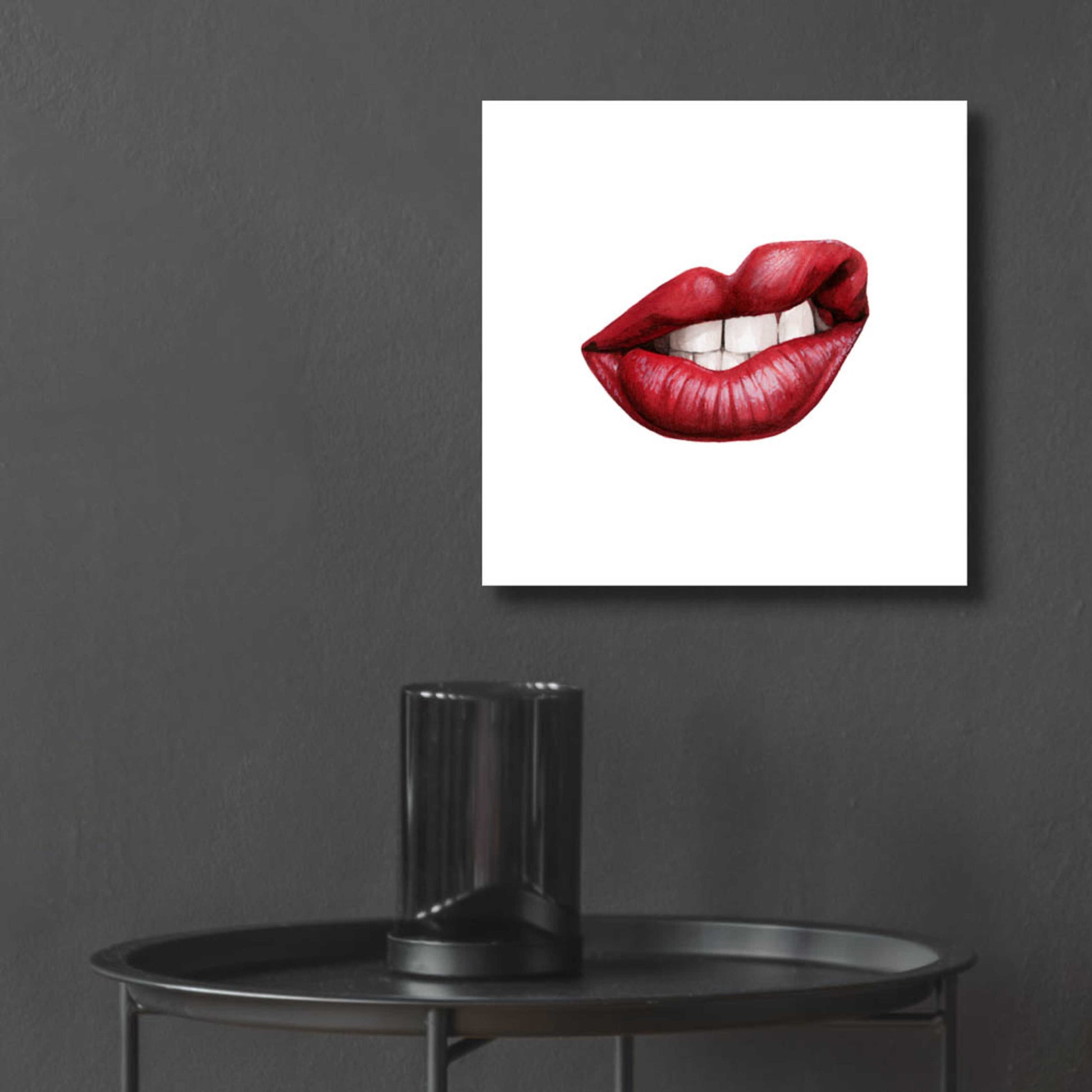 Epic Art 'Emotion Lips III' by Grace Popp, Acrylic Glass Wall Art,12x12