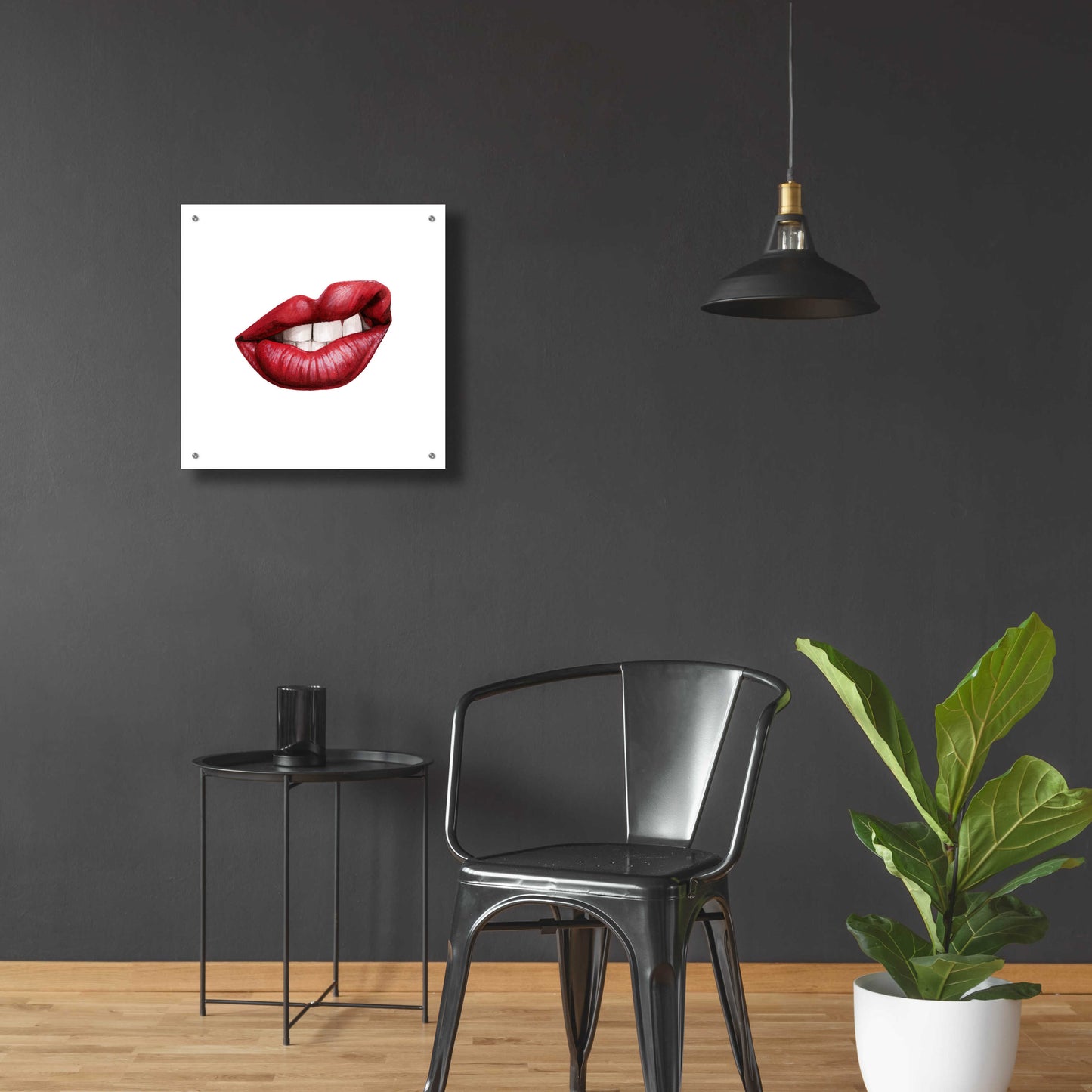 Epic Art 'Emotion Lips III' by Grace Popp, Acrylic Glass Wall Art,24x24